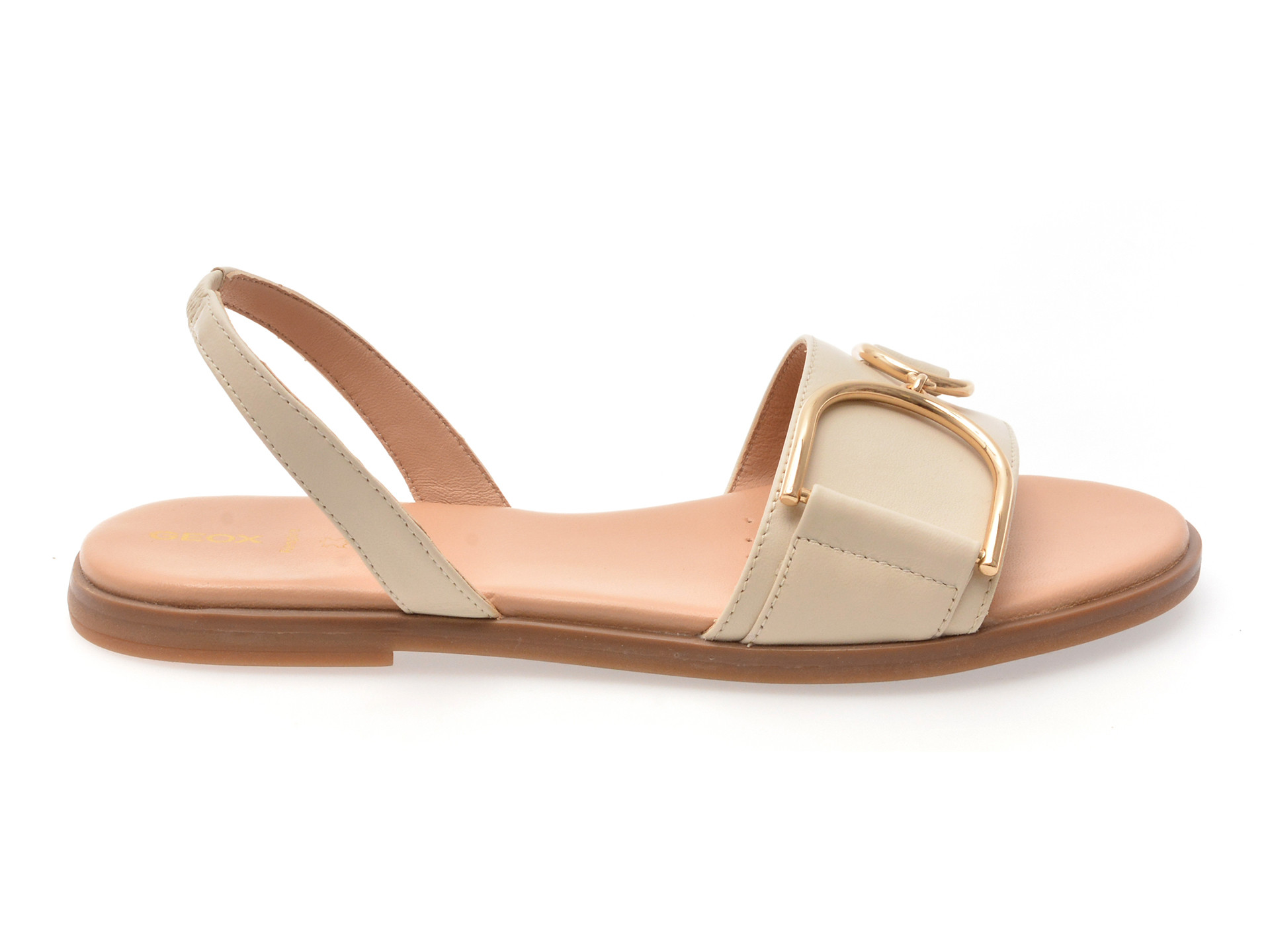 Sandale GEOX bej, D35SDA, din piele naturala