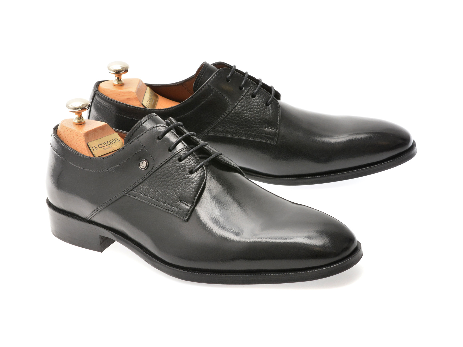 Pantofi eleganti LE COLONEL negri, 48496, din piele naturala