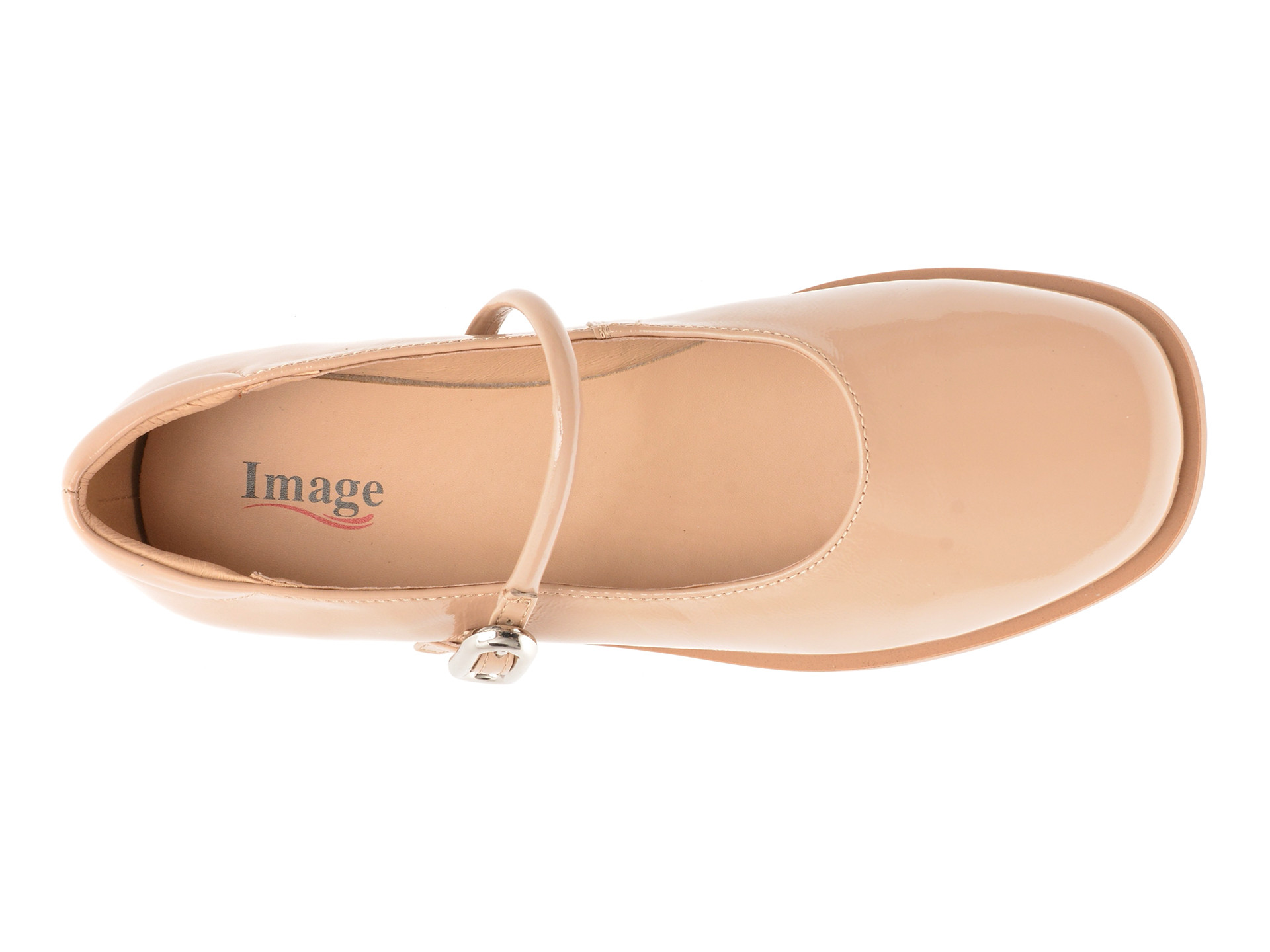 Pantofi IMAGE nude, V732G23, din piele naturala lacuita