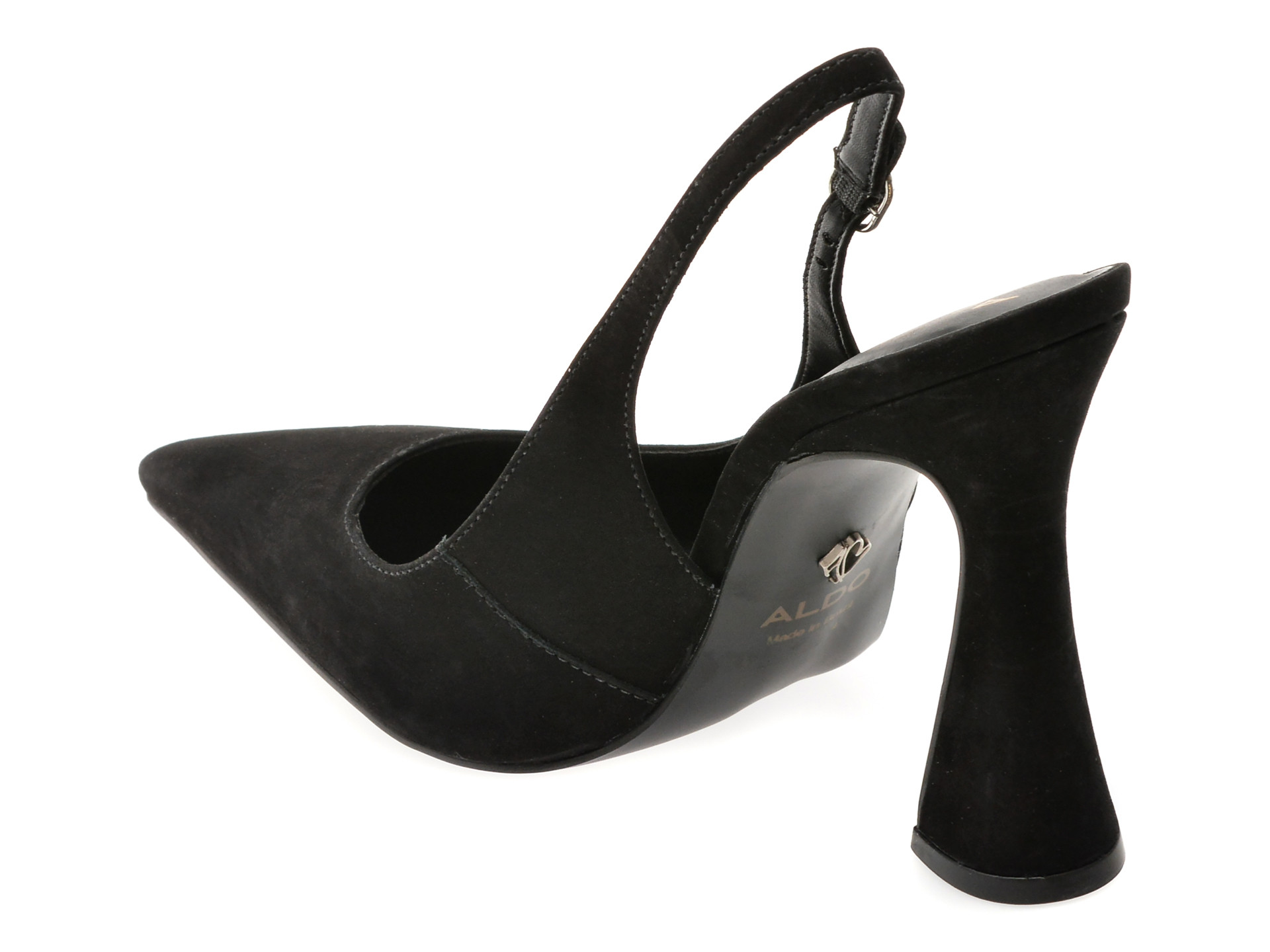 Pantofi eleganti ALDO negri, DAPHNEA 007, din piele intoarsa