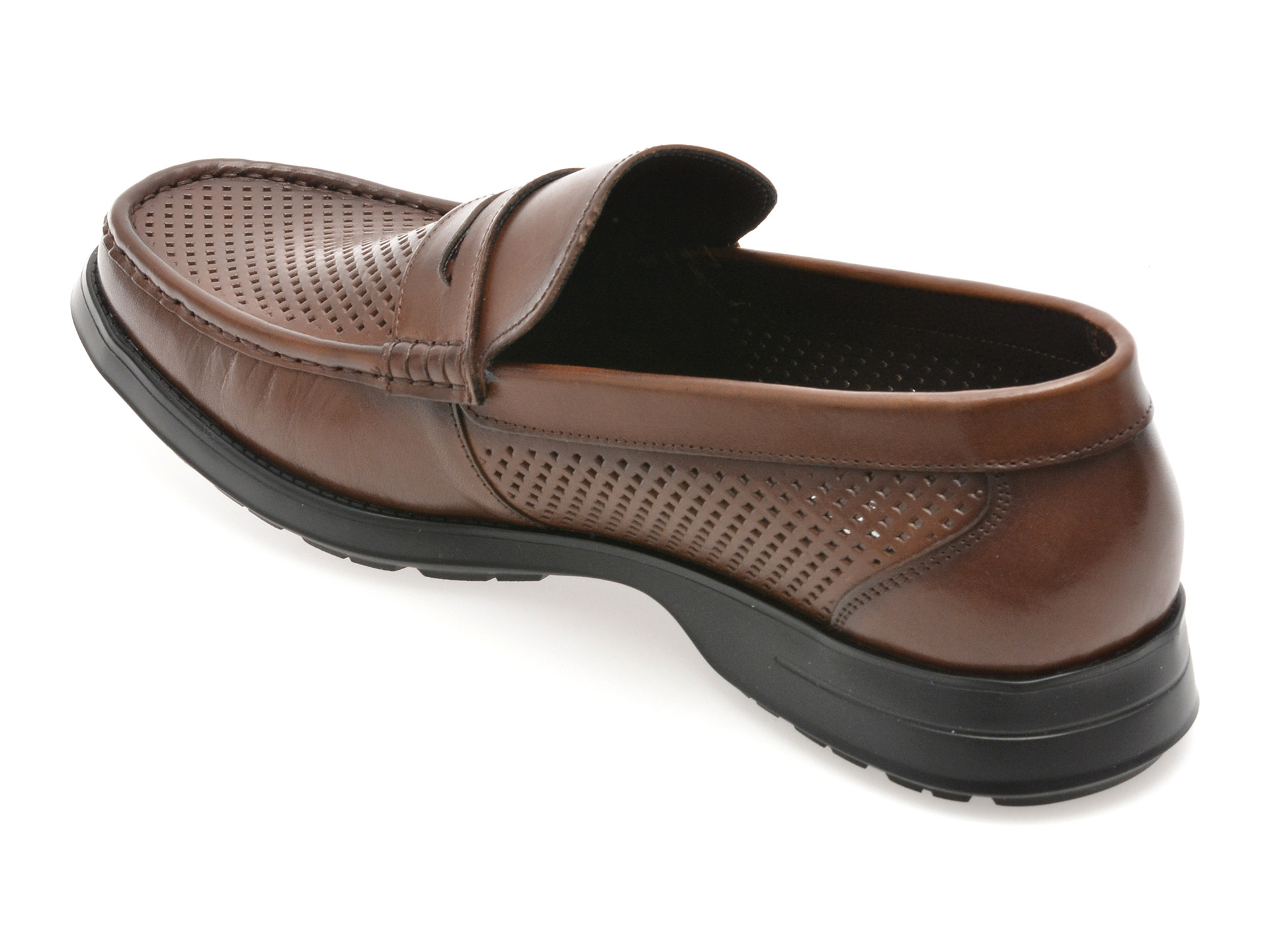 Mocasini OTTER maro, 1252, din piele naturala