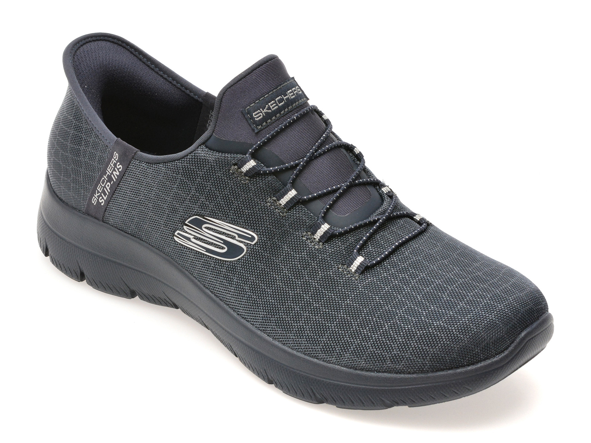Pantofi sport SKECHERS bleumarin, SUMMITS, din material textil