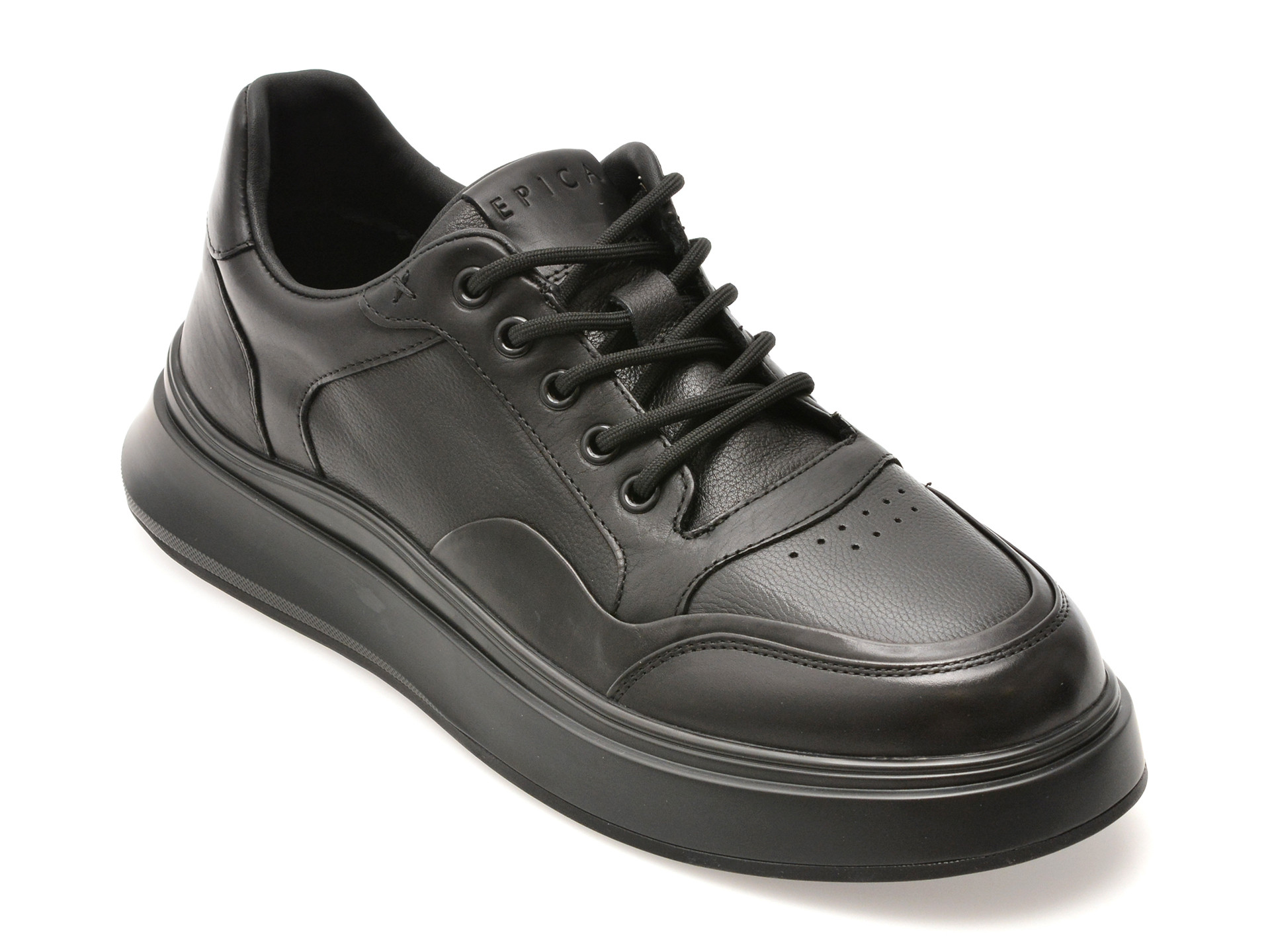 Pantofi sport EPICA negri, 81967, din piele naturala
