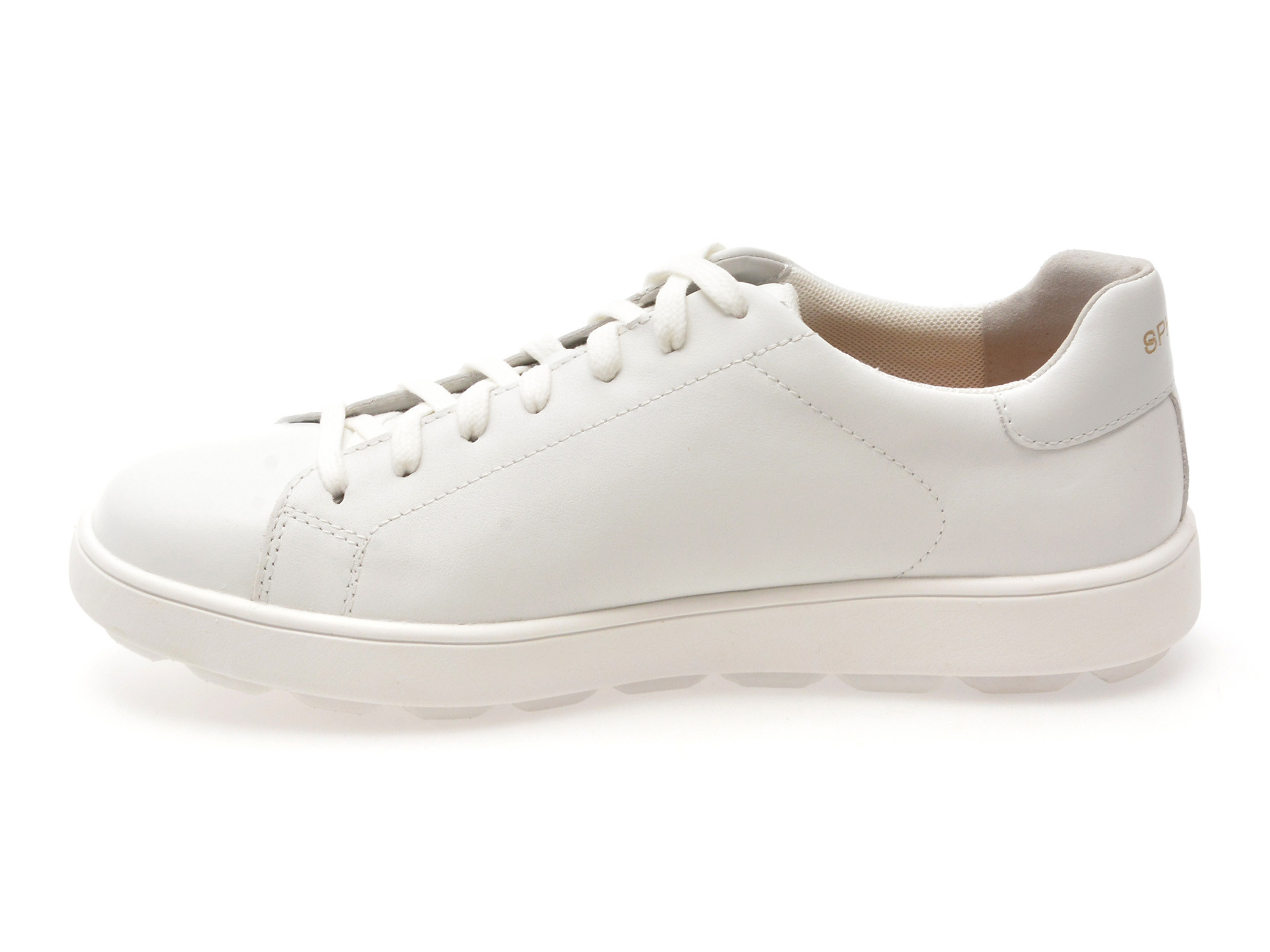 Pantofi sport GEOX albi, U45GPC, din piele naturala