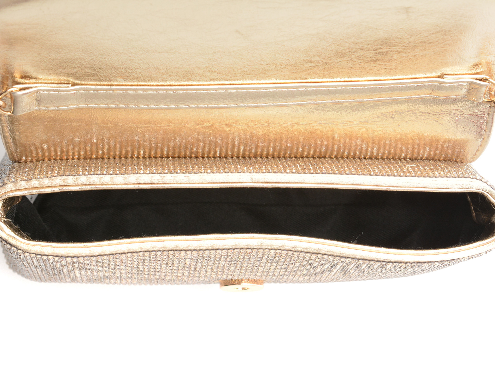 Geanta ALDO aurie, BLINGITA 716, din material textil