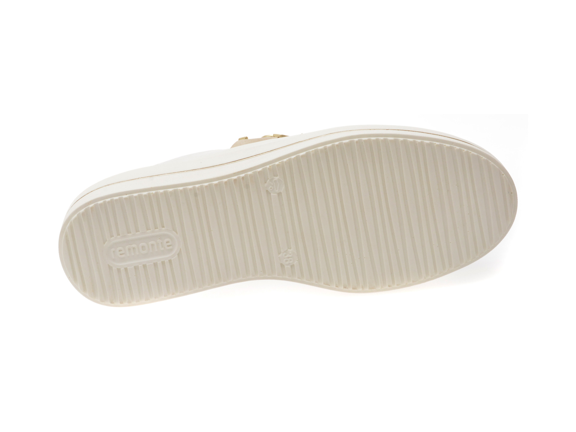 Pantofi sport REMONTE albi, D1C07, din piele naturala