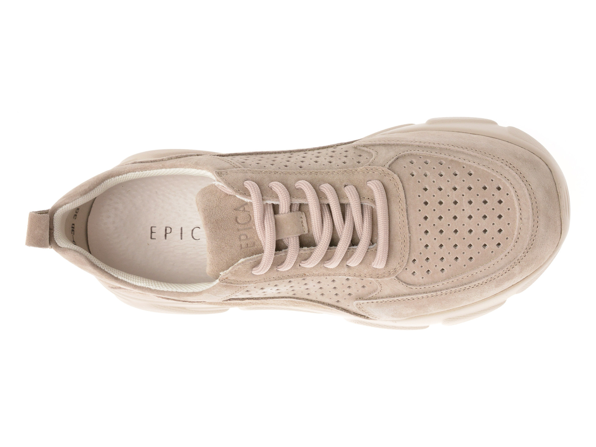 Pantofi sport EPICA gri, 18029, din nabuc