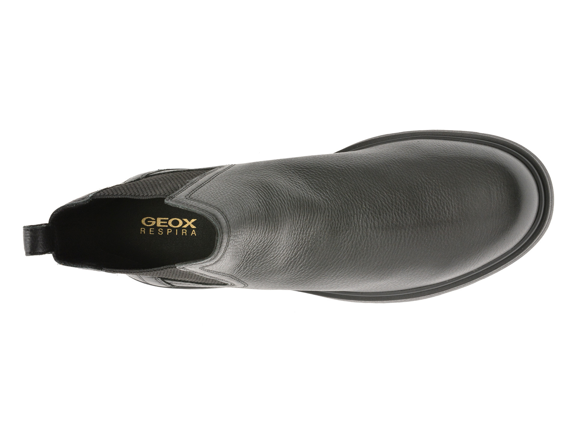 Ghete GEOX negre, U36D1C, din piele naturala