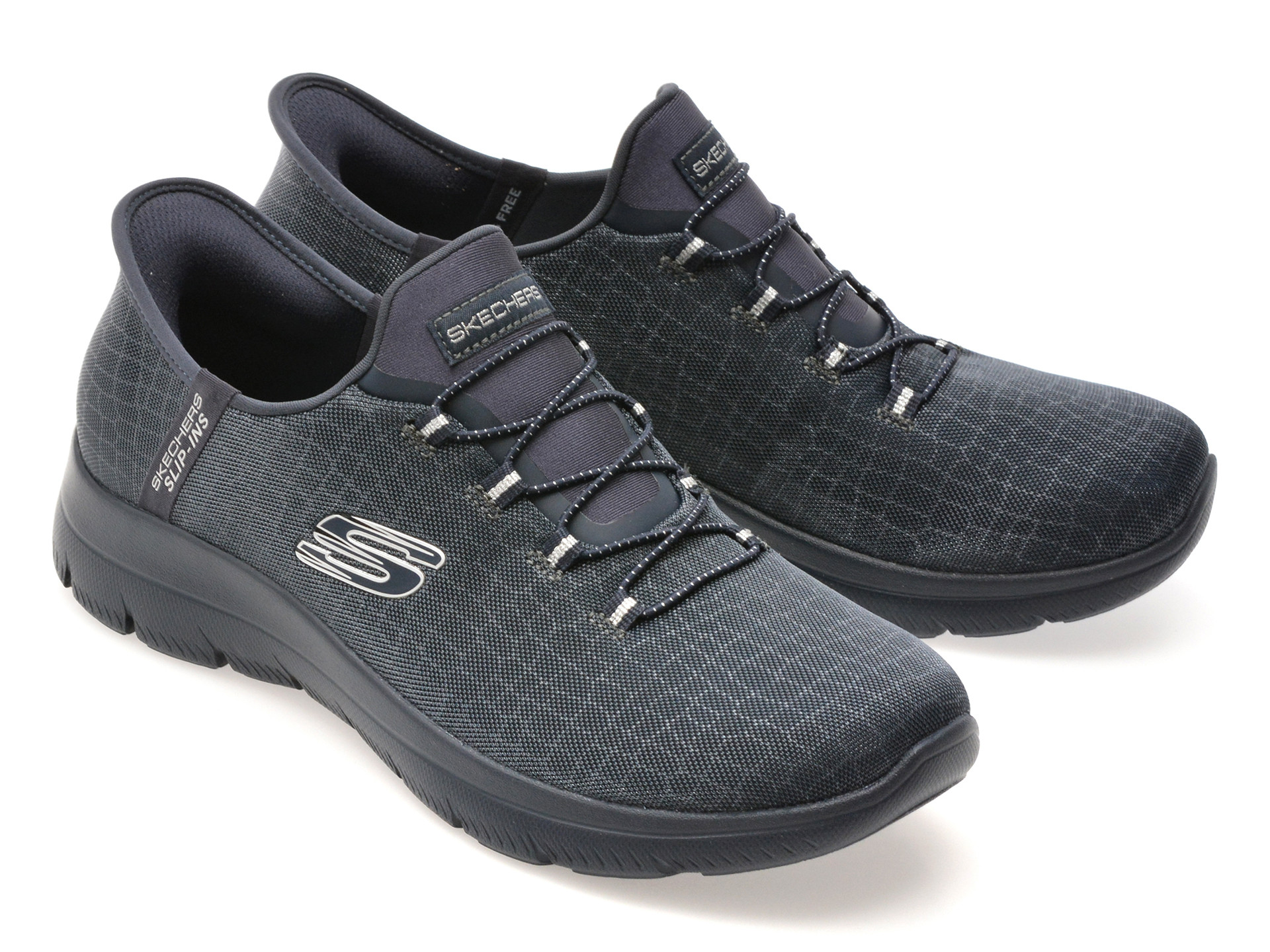 Pantofi sport SKECHERS bleumarin, SUMMITS, din material textil