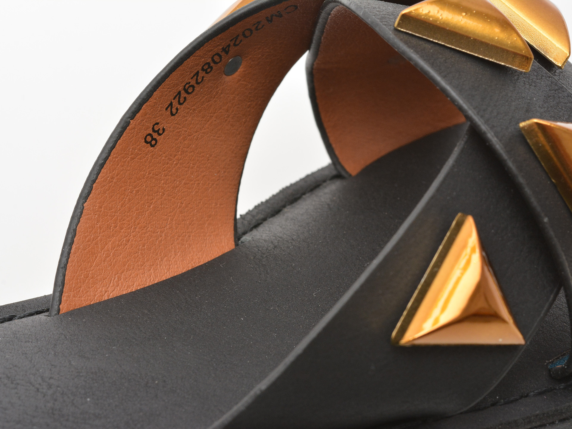 Papuci EPICA negri, 82922, din piele ecologica