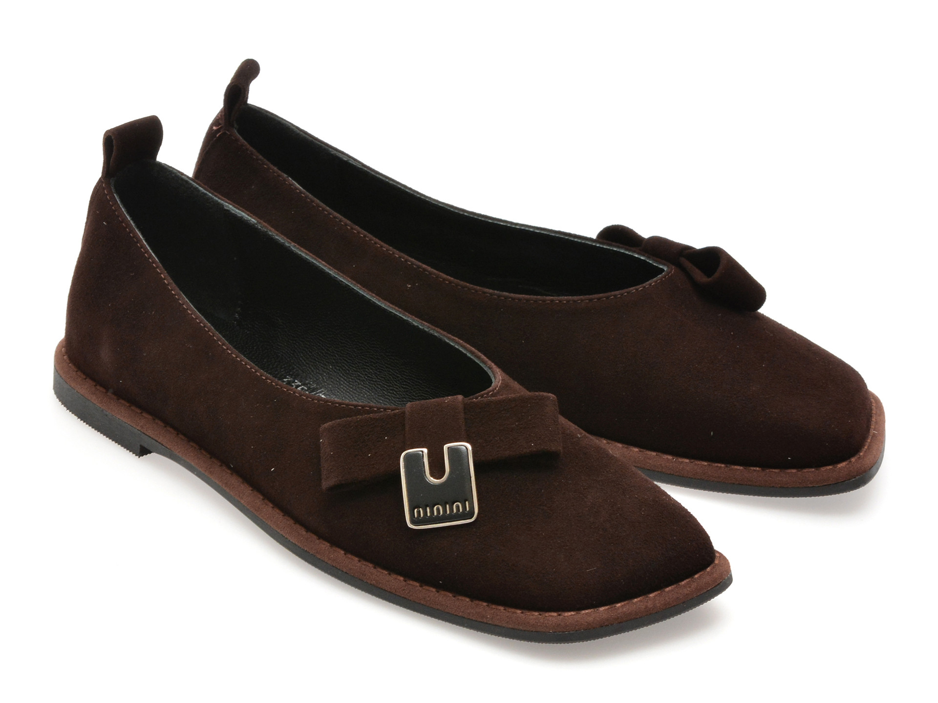 Balerini EPICA maro, 574335, din piele intoarsa