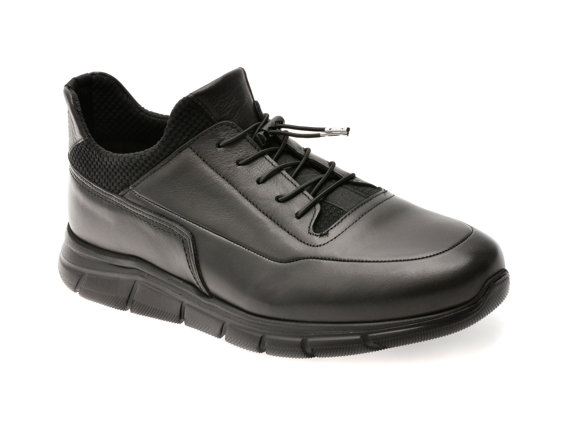 Ghete OTTER negre, E372, din piele naturala