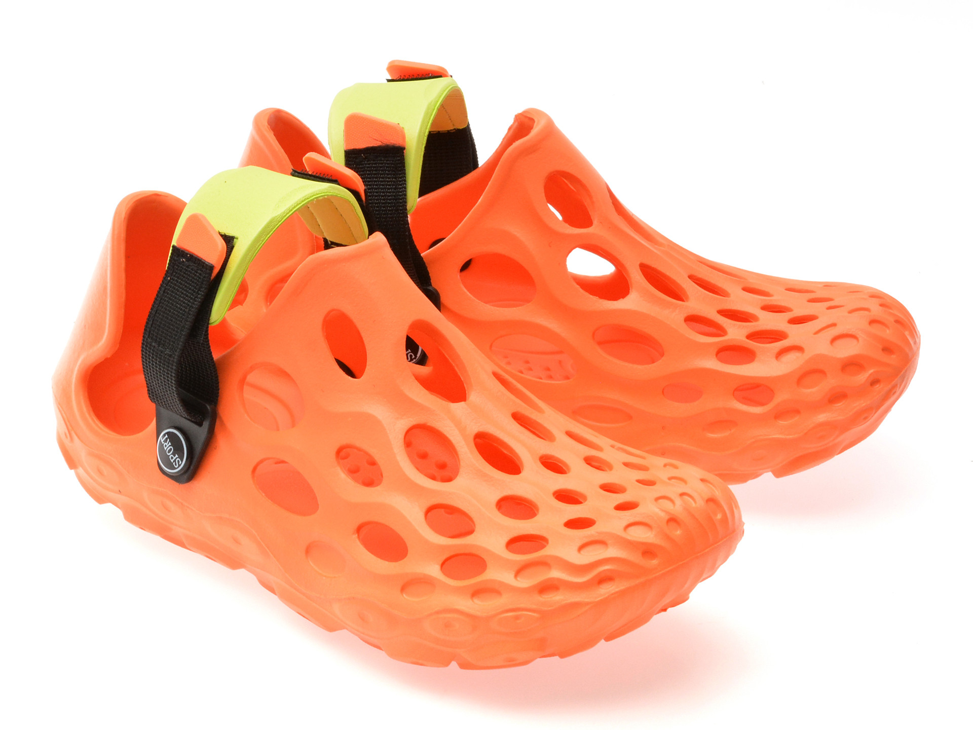 Papuci GRYXX portocalii, 868W, din piele ecologica