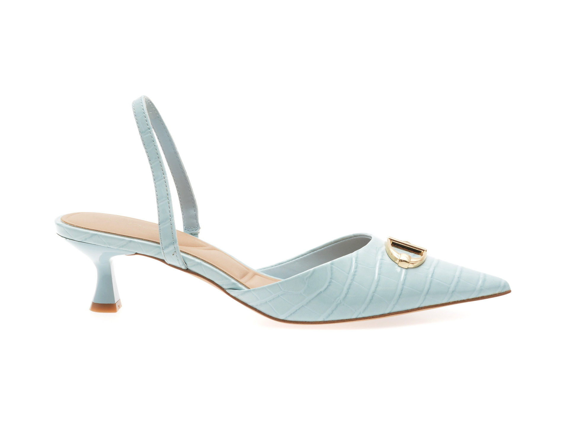 Pantofi eleganti ALDO albastri, DELICATE 457, din piele ecologica