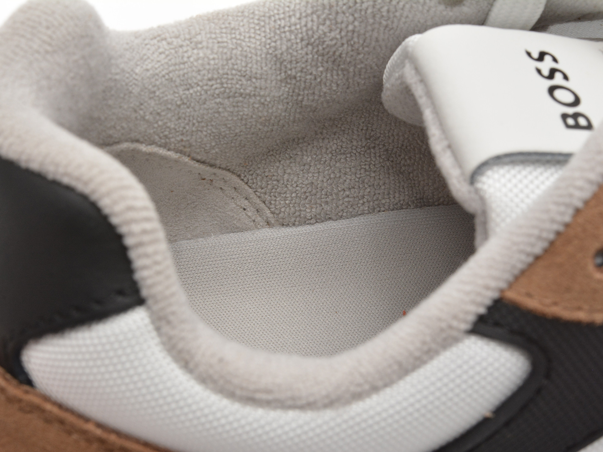 Pantofi sport BOSS albi, 3221, din piele ecologica