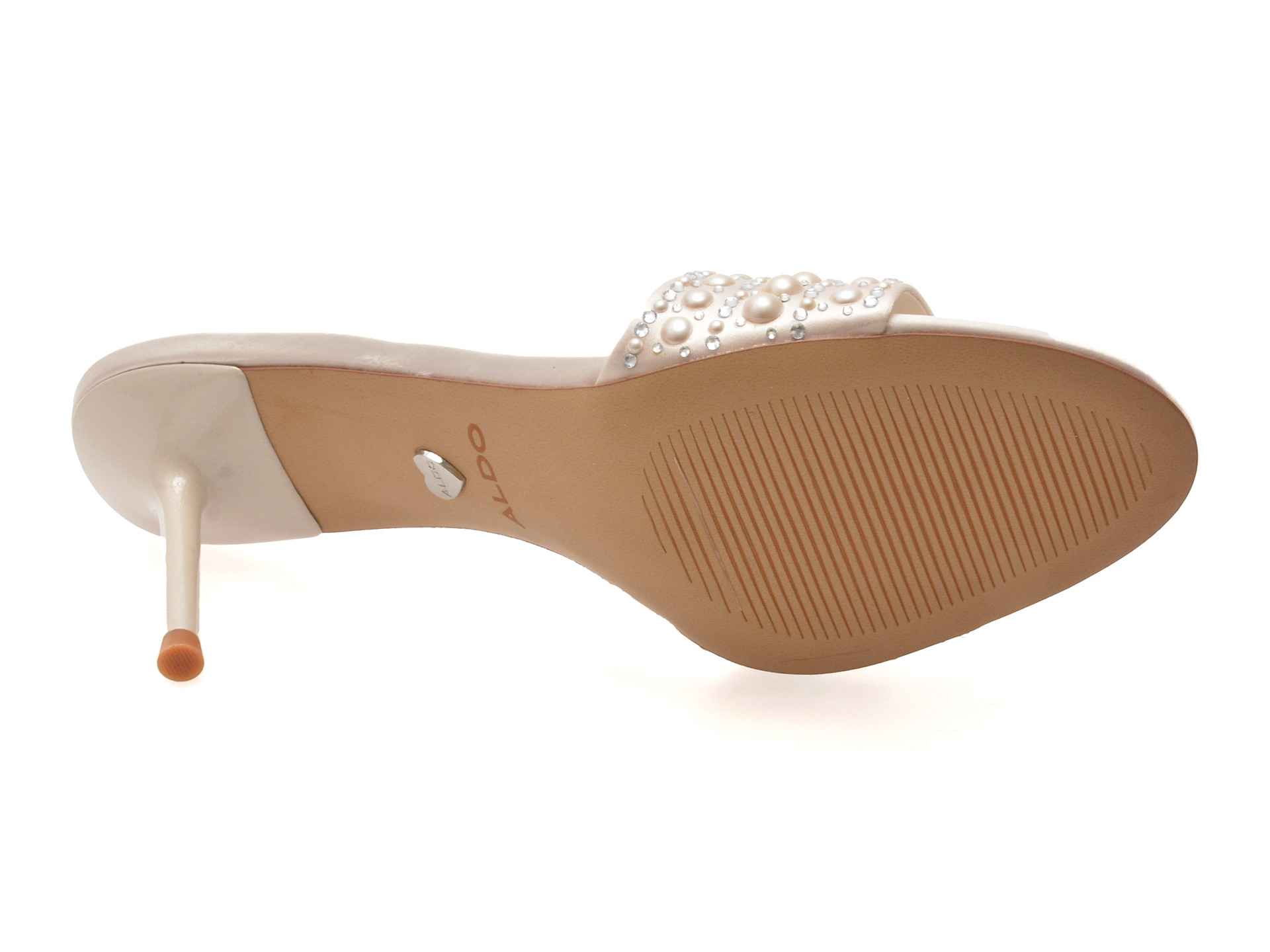 Papuci ALDO albi, ETERNALLY 110, din material textil