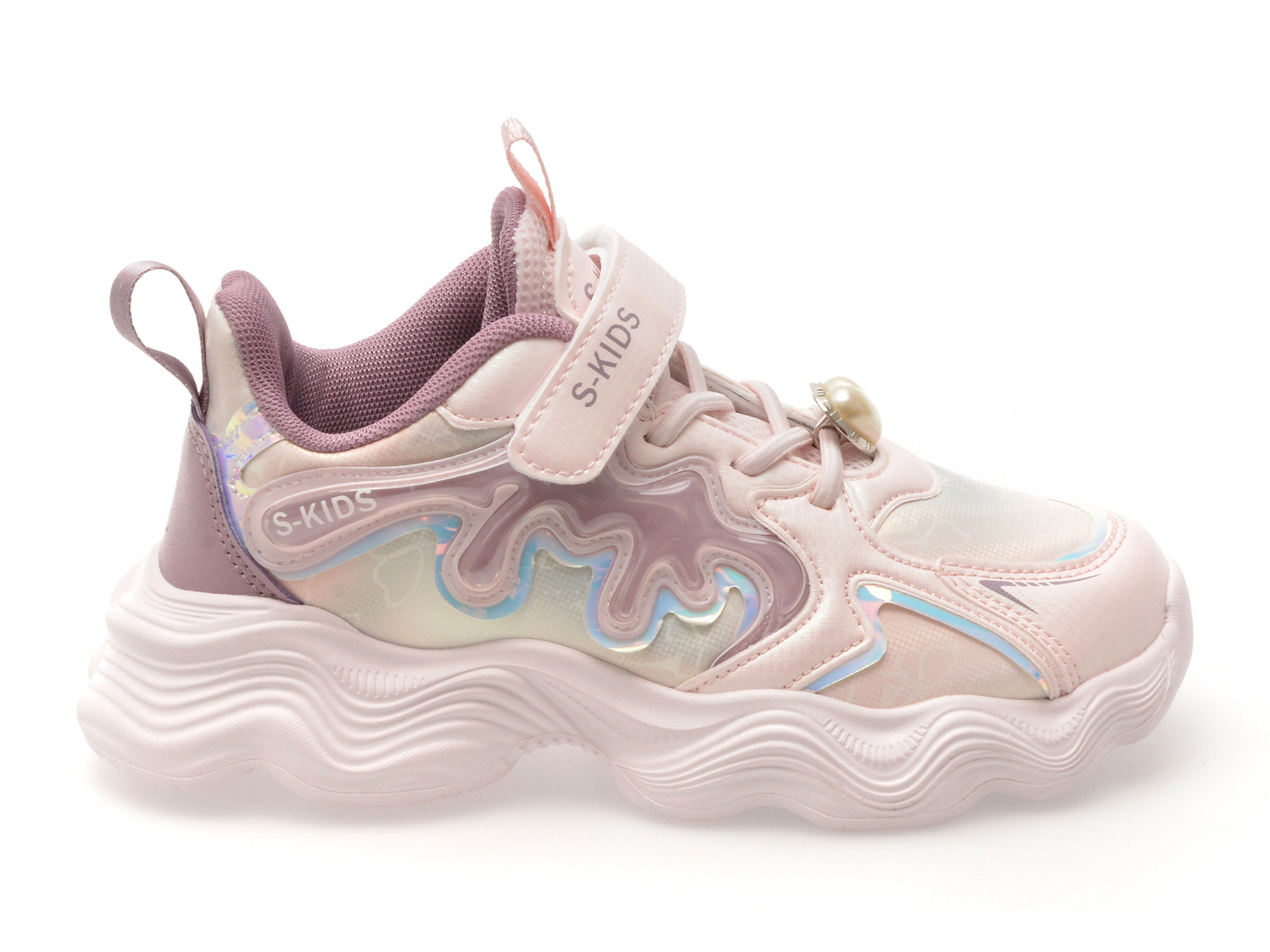 Pantofi sport SELECTION KIDS roz, 1003, din piele ecologica