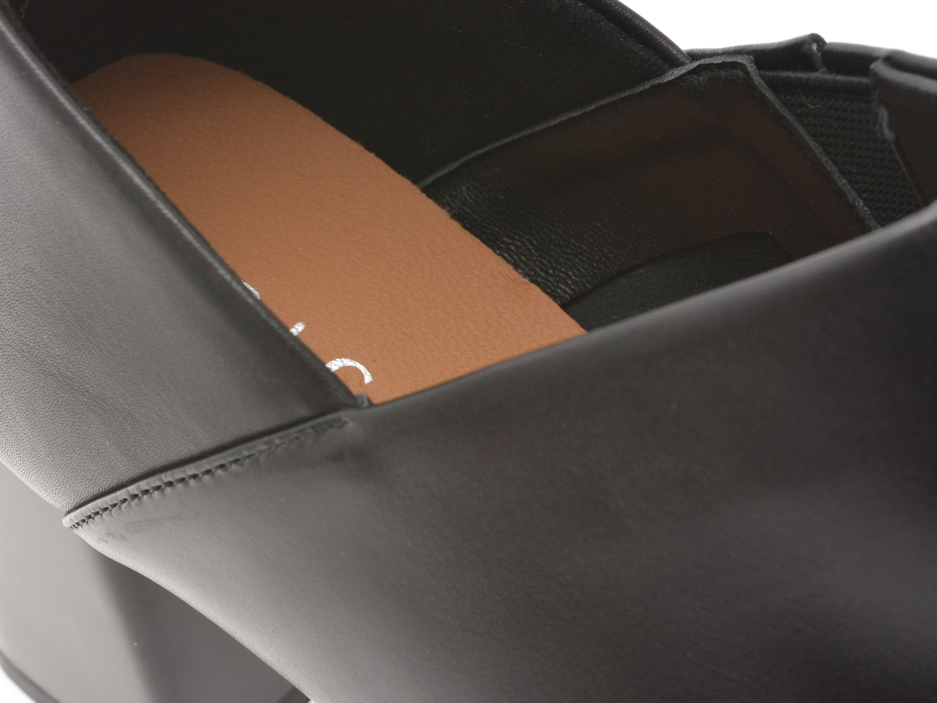 Pantofi EPICA negri, D07267, din piele naturala