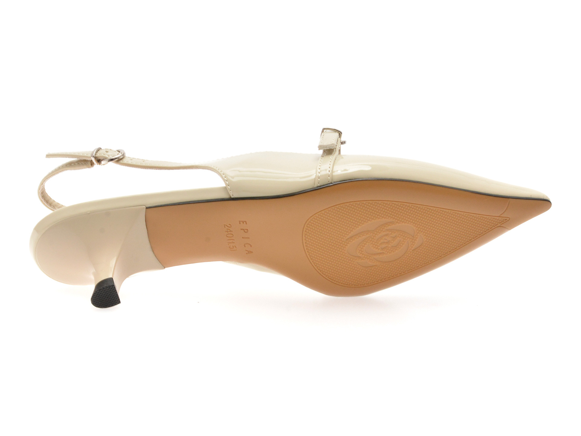 Pantofi eleganti EPICA bej, 26U2257, din piele ecologica lacuita
