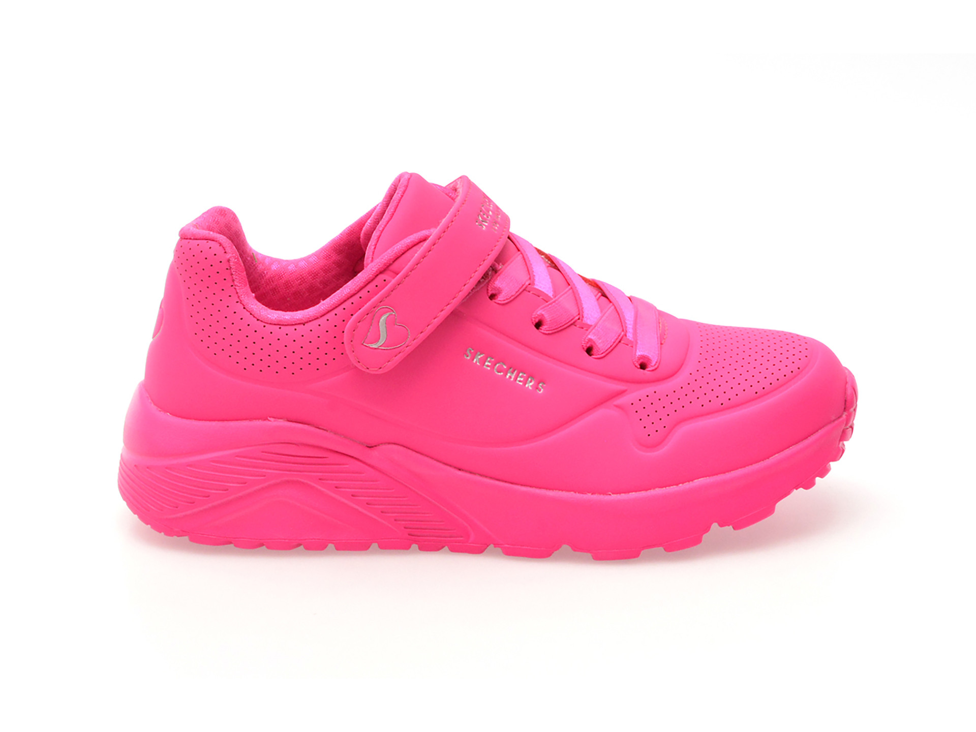 Pantofi sport SKECHERS roz, UNO LITE , din piele ecologica