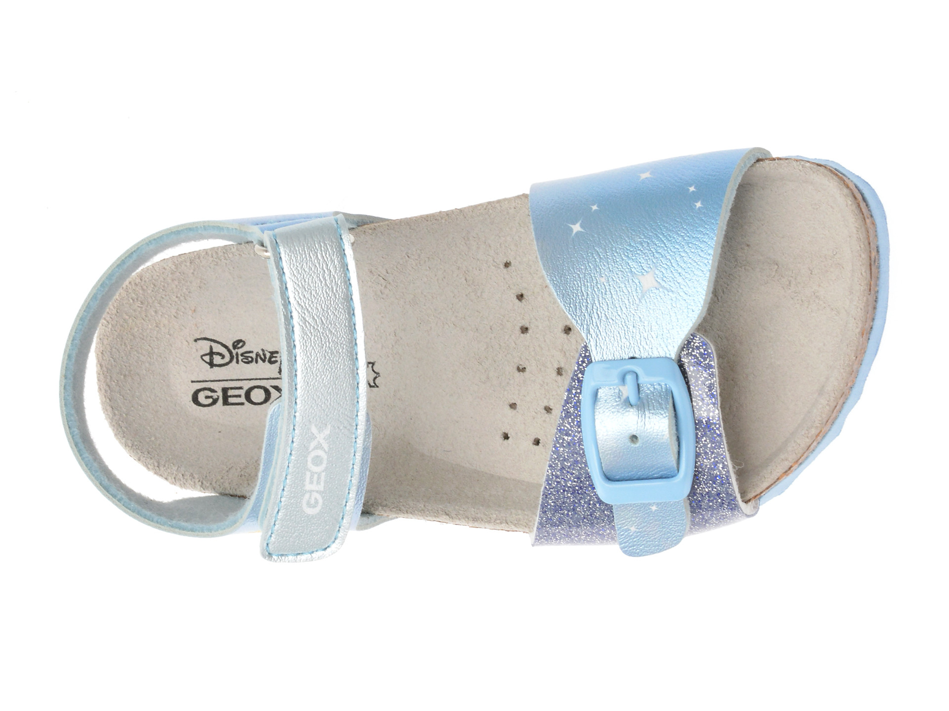 Sandale GEOX albastre, J558MG, din piele ecologica