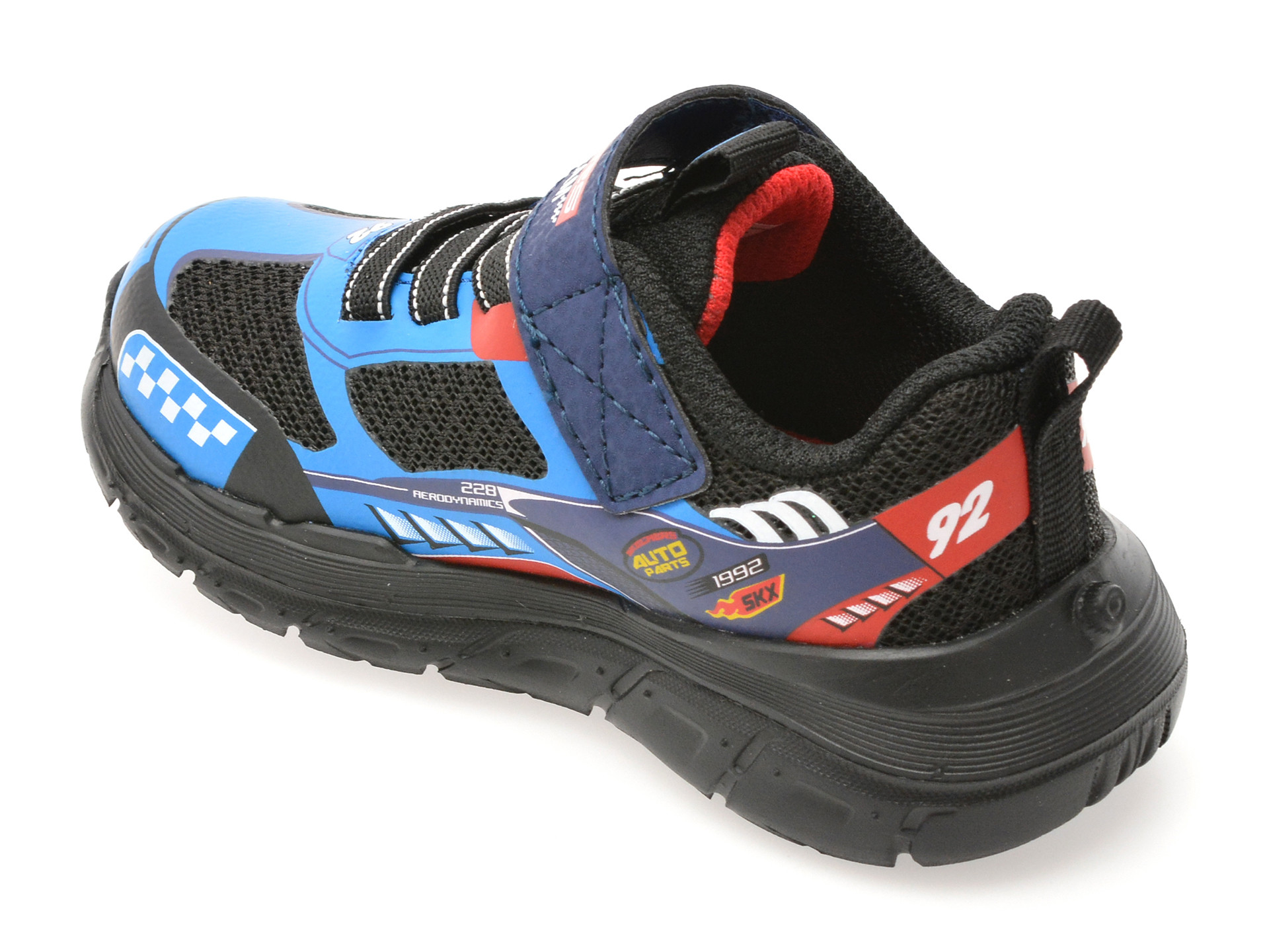 Pantofi sport SKECHERS albastri, SKECH TRACKS, din material textil