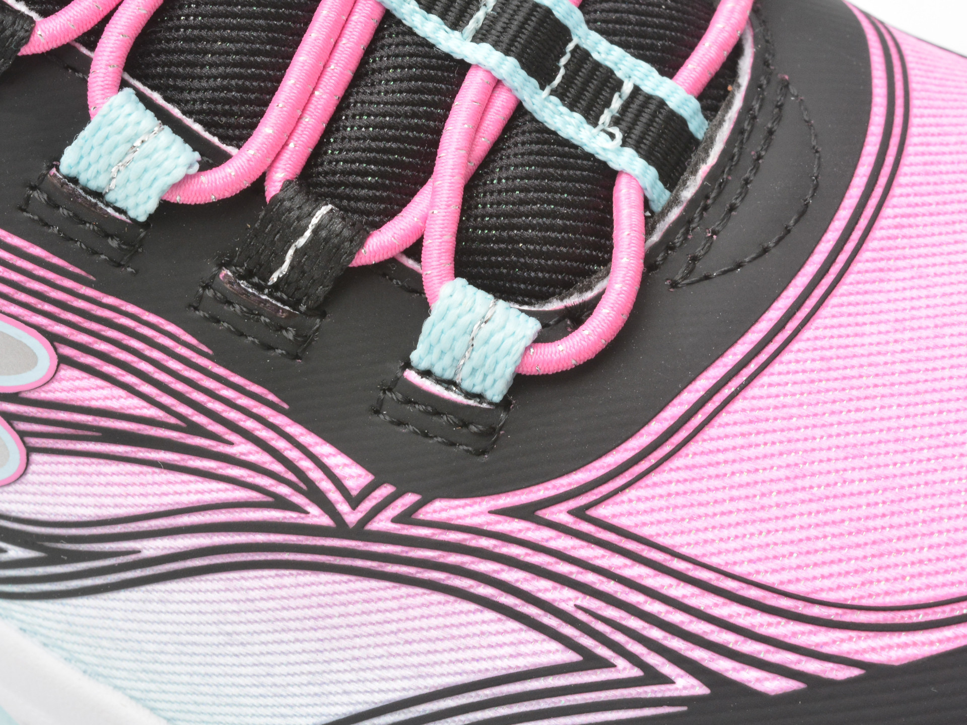 Pantofi sport SKECHERS negri, COSMIC GLOW, din material textil