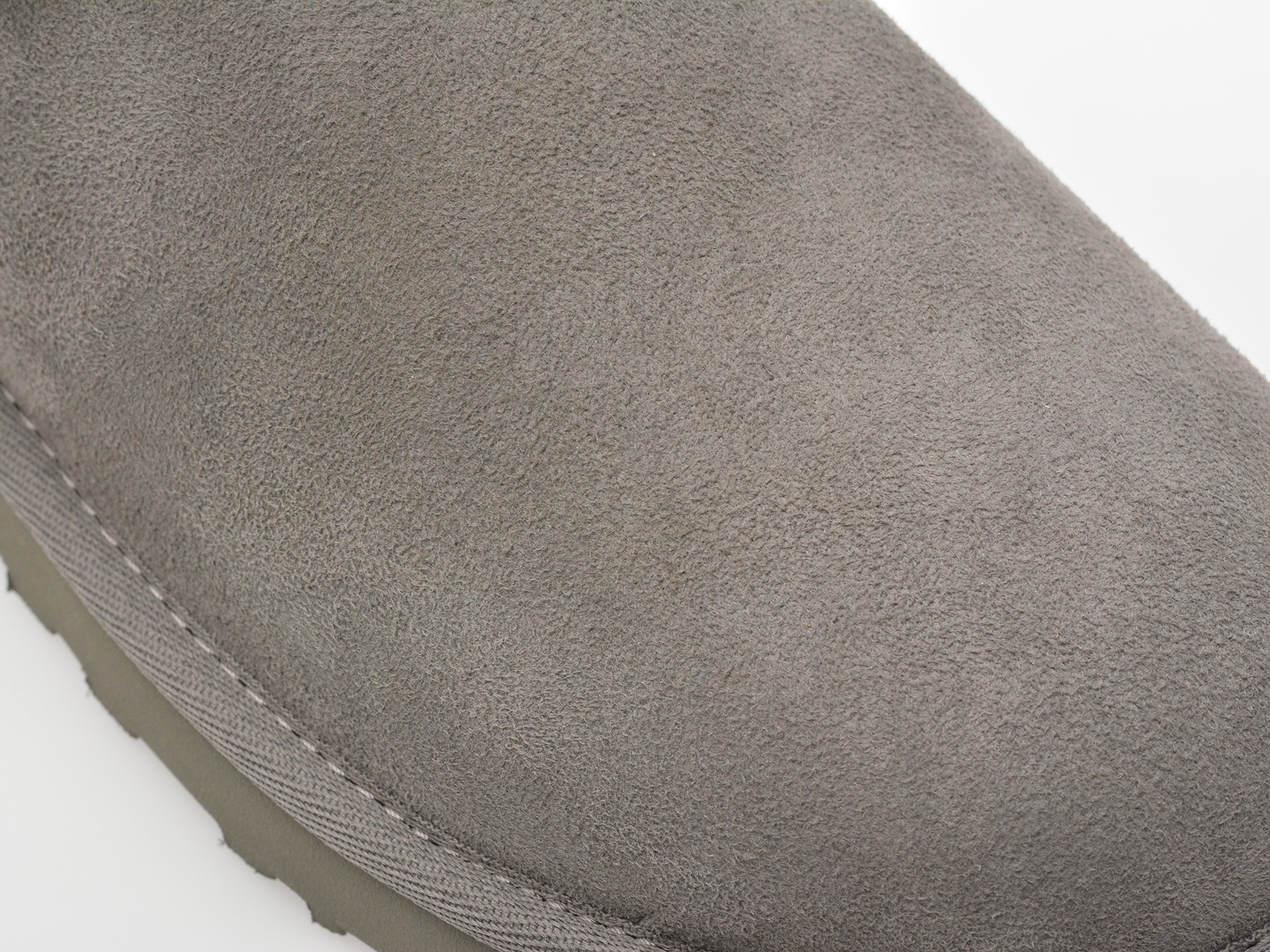Ghete UGG gri, CLASSIC ULTRA MINI, din piele intoarsa