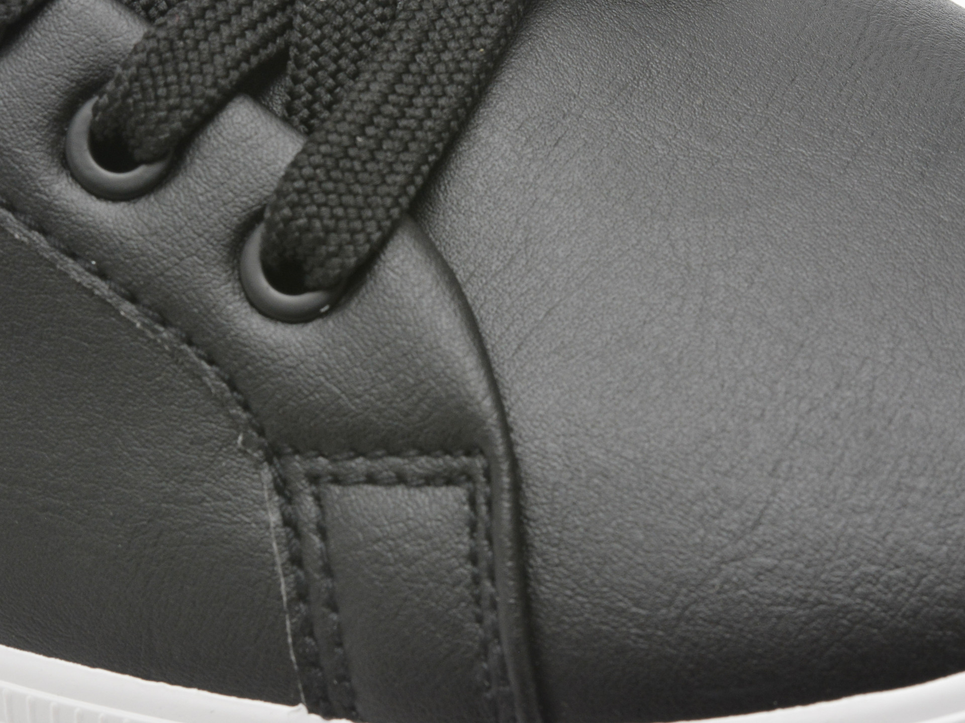 Pantofi sport PEPE JEANS negri, KENTON COURT, din piele ecologica