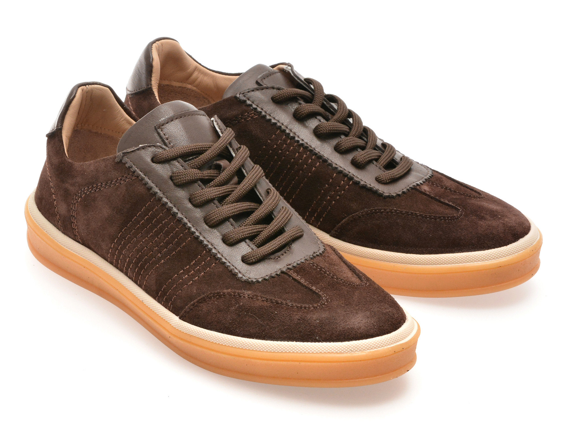 Pantofi sport EPICA maro, 815308, din piele intoarsa