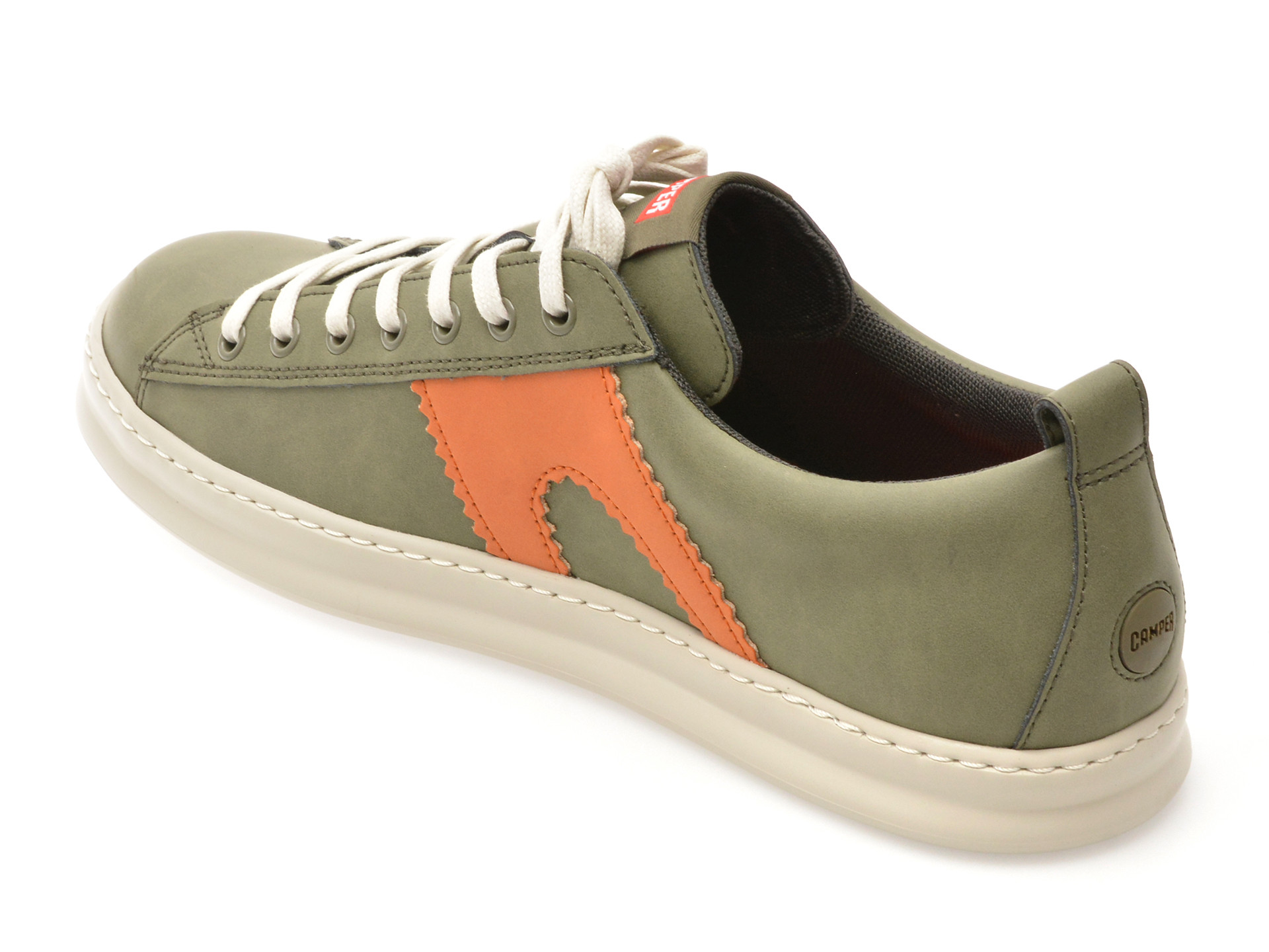 Pantofi sport CAMPER verzi, RUNNER, din piele naturala