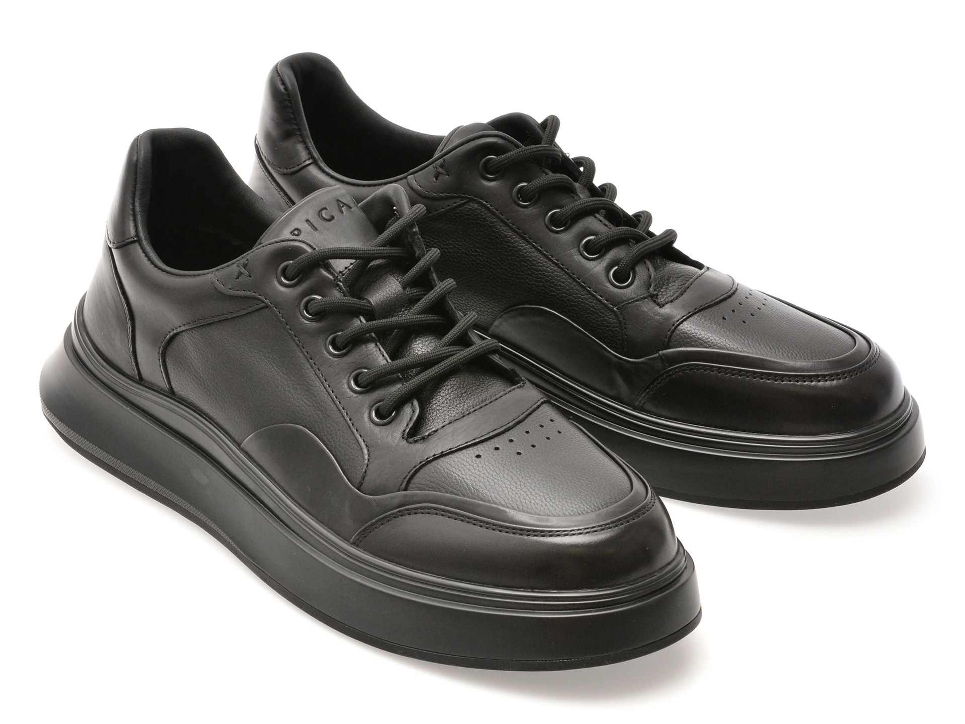 Pantofi sport EPICA negri, 81967, din piele naturala