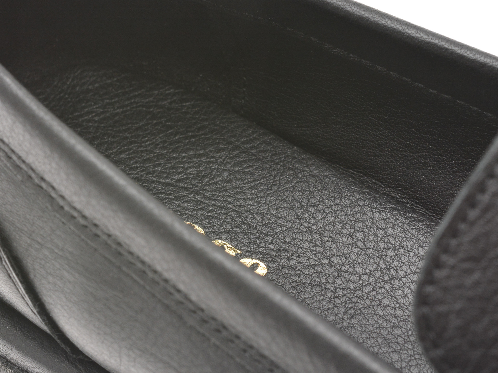 Mocasini IMAGE negri, 3774024, din piele naturala