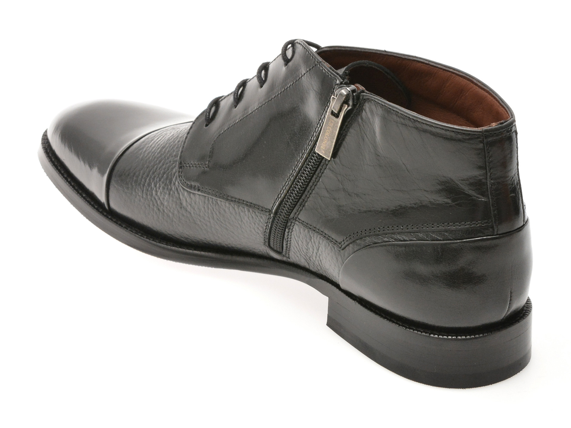 Ghete elegante LE COLONEL negre, 40929, din piele naturala