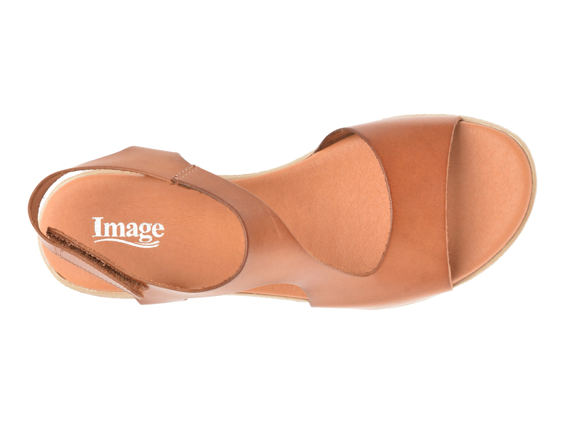 Sandale IMAGE maro, DUSAMBE, din piele naturala