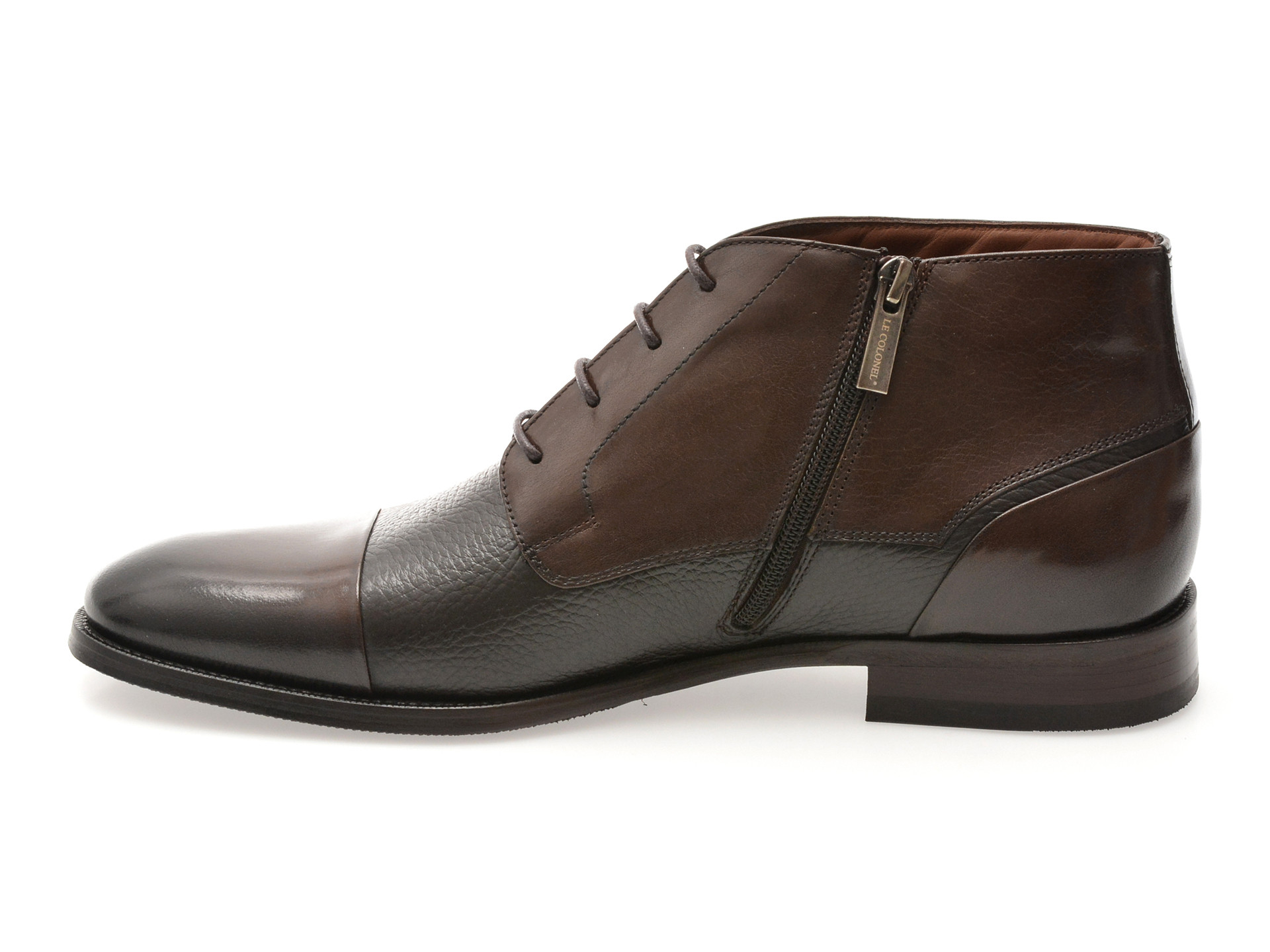 Ghete elegante LE COLONEL maro, 40929, din piele naturala