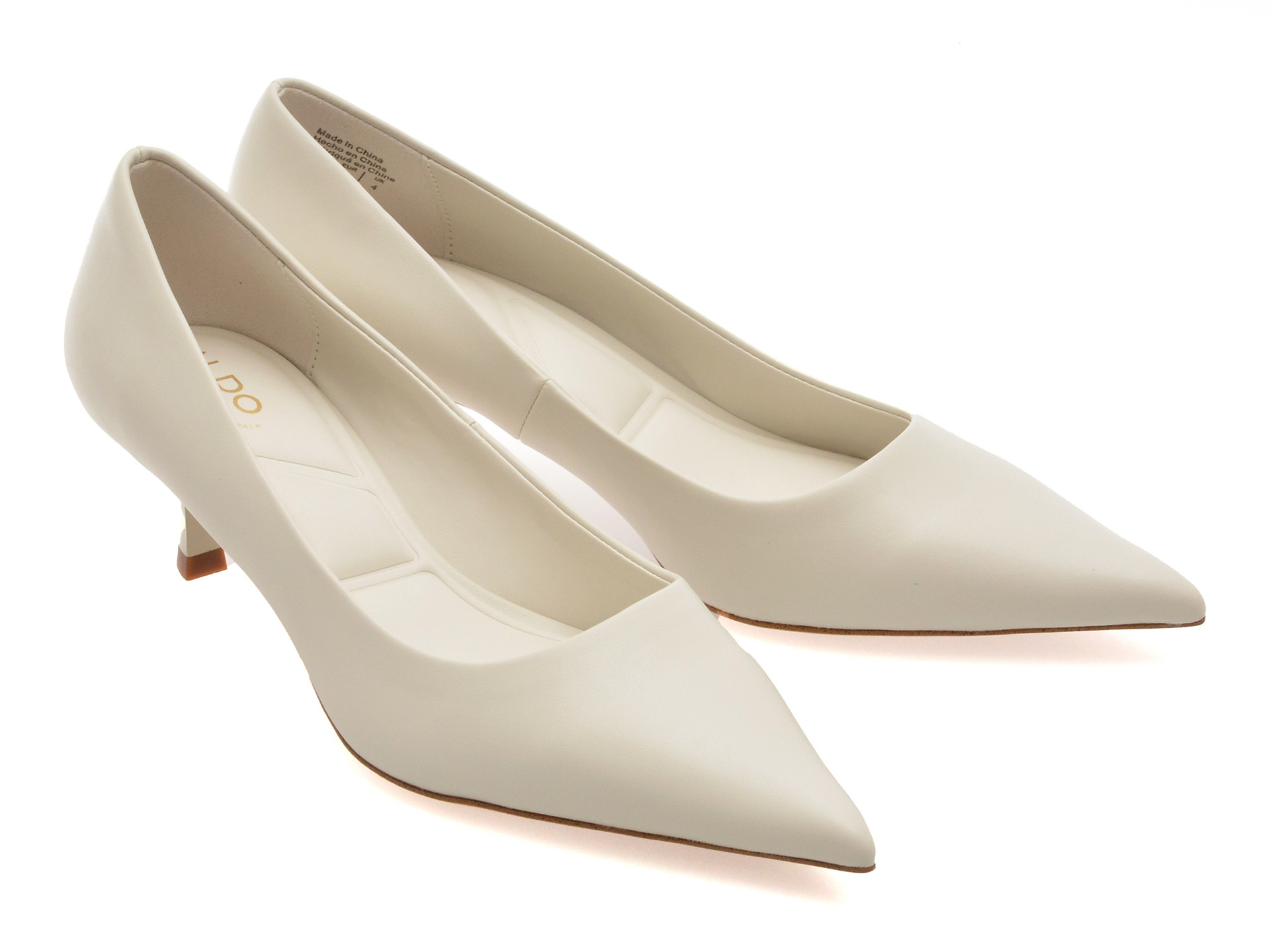 Pantofi eleganti ALDO albi, RUPARI 121, din piele ecologica