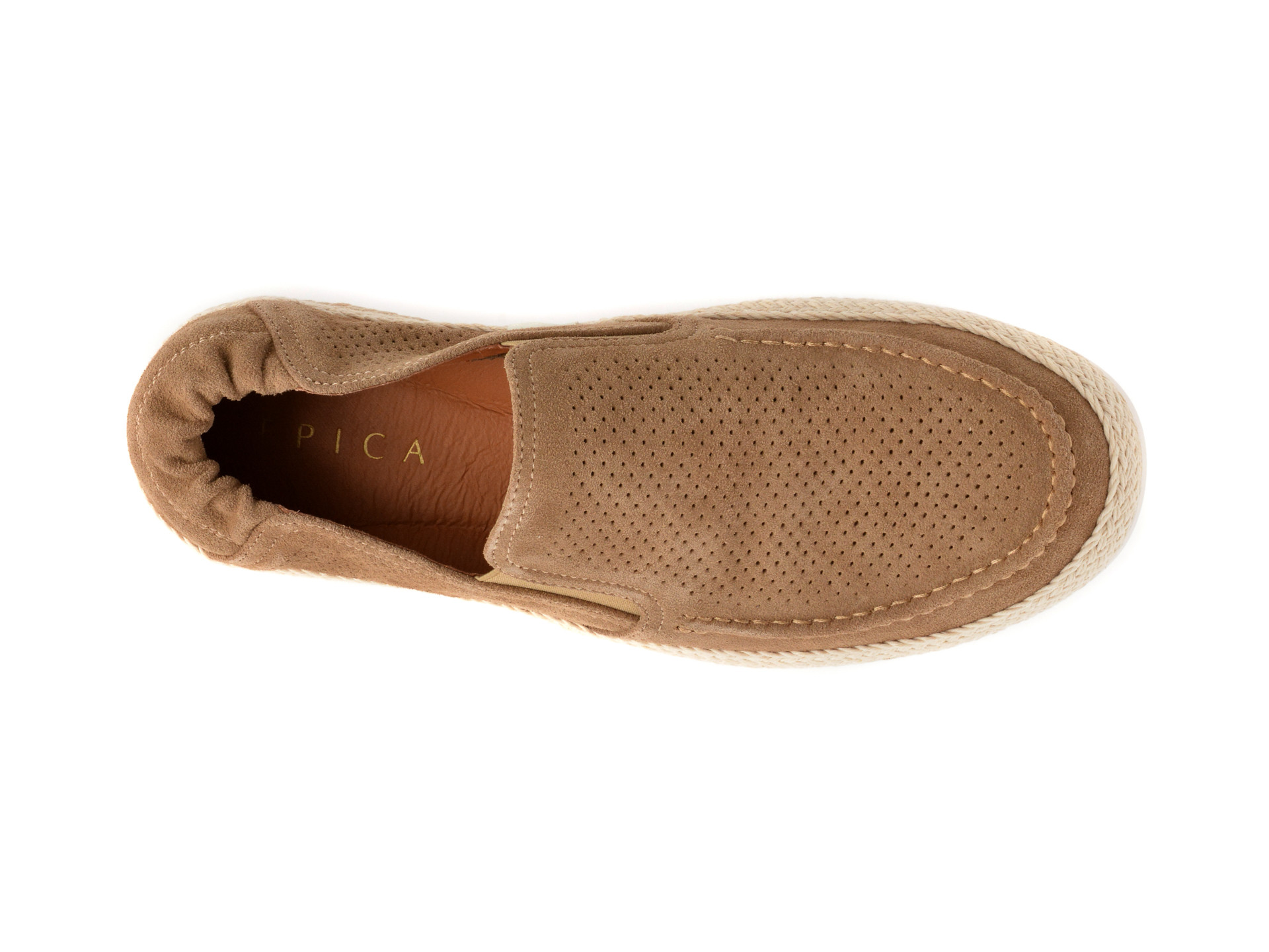 Mocasini EPICA gri, 1000, din piele intoarsa