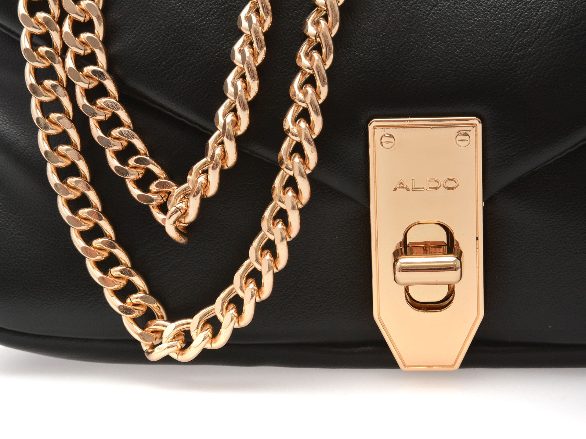 Geanta ALDO neagra, OLYVIA 007, din piele ecologica