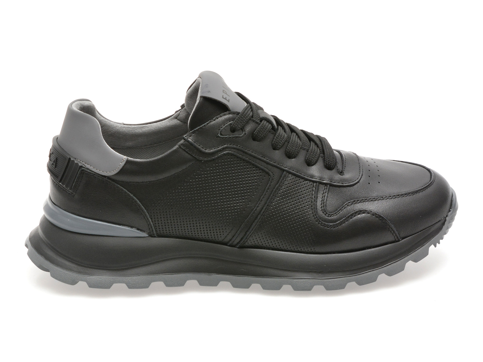 Pantofi sport EPICA negri, 5739, din piele naturala