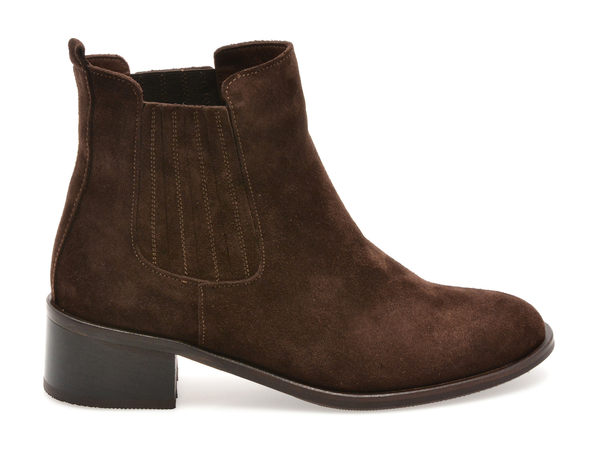 Ghete EPICA maro, 232080, din piele intoarsa