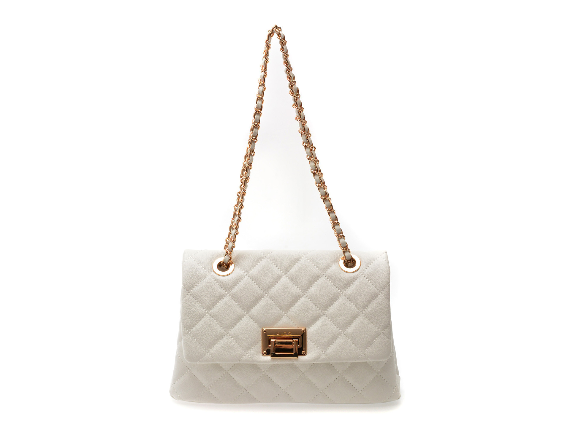 Geanta ALDO alba, CONTEDENNON 100, din piele ecologica