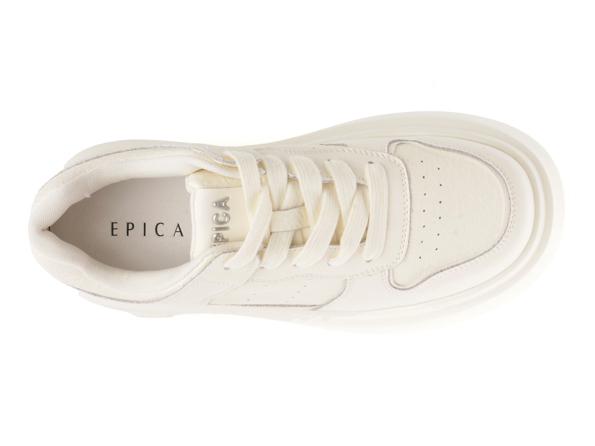 Pantofi sport EPICA albi, 556, din piele naturala
