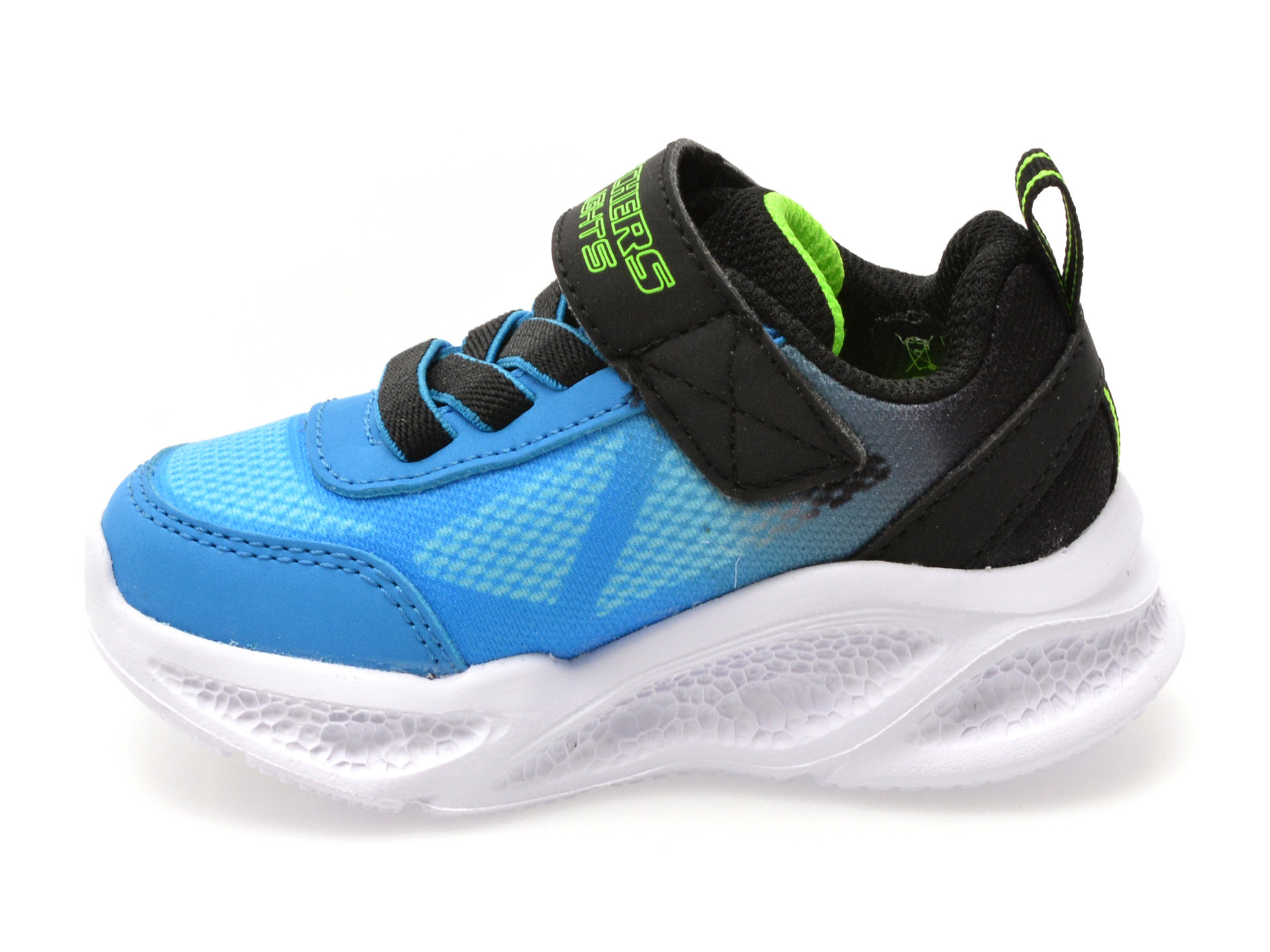 Pantofi sport SKECHERS albastri, METEOR-LIGHTS, din material textil