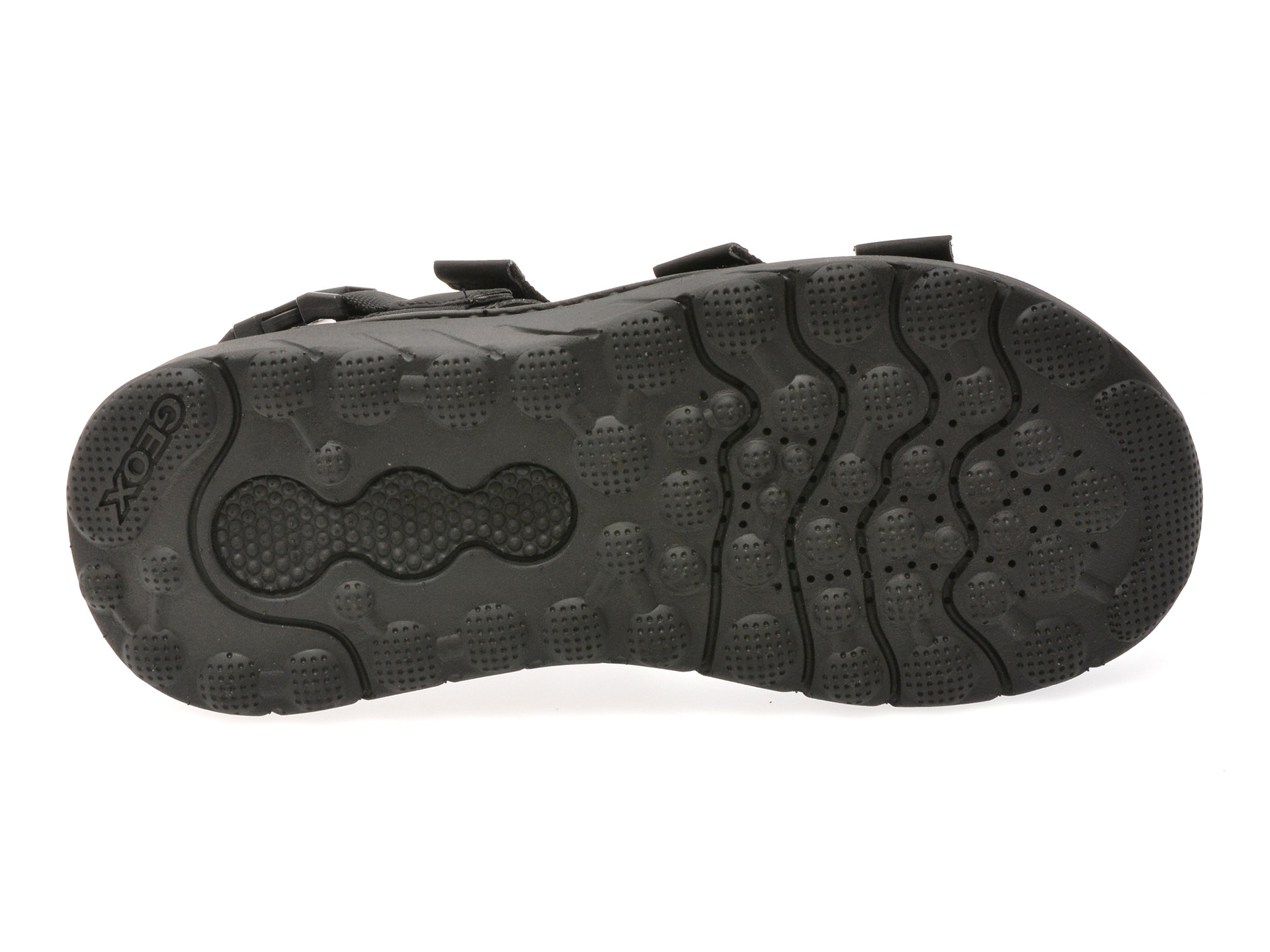 Sandale GEOX negre, U55L0A, din piele ecologica