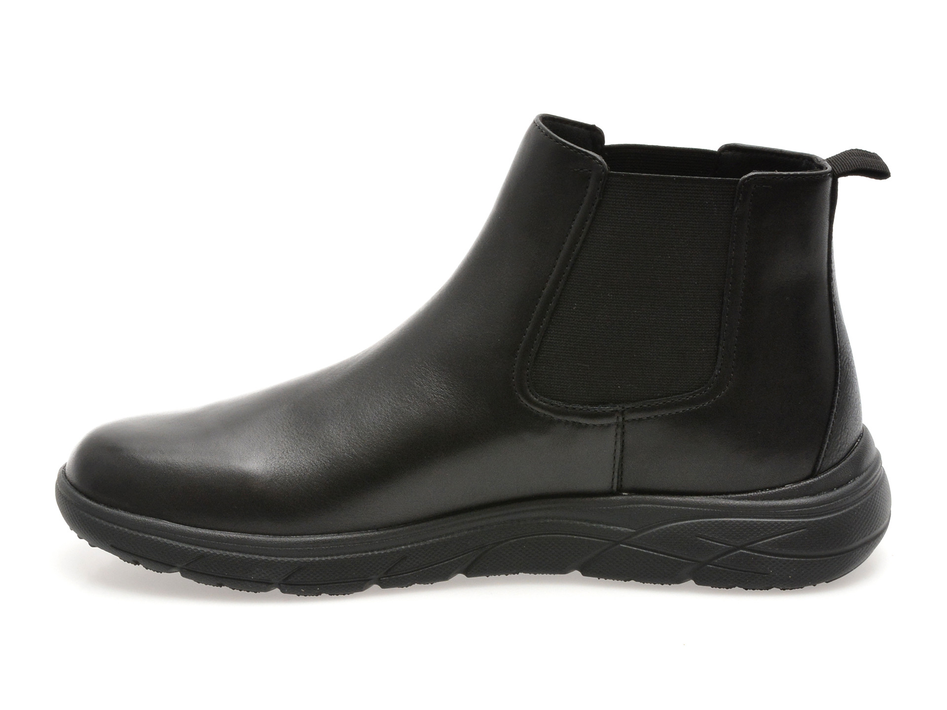 Ghete GEOX negre, U36E1A, din piele naturala