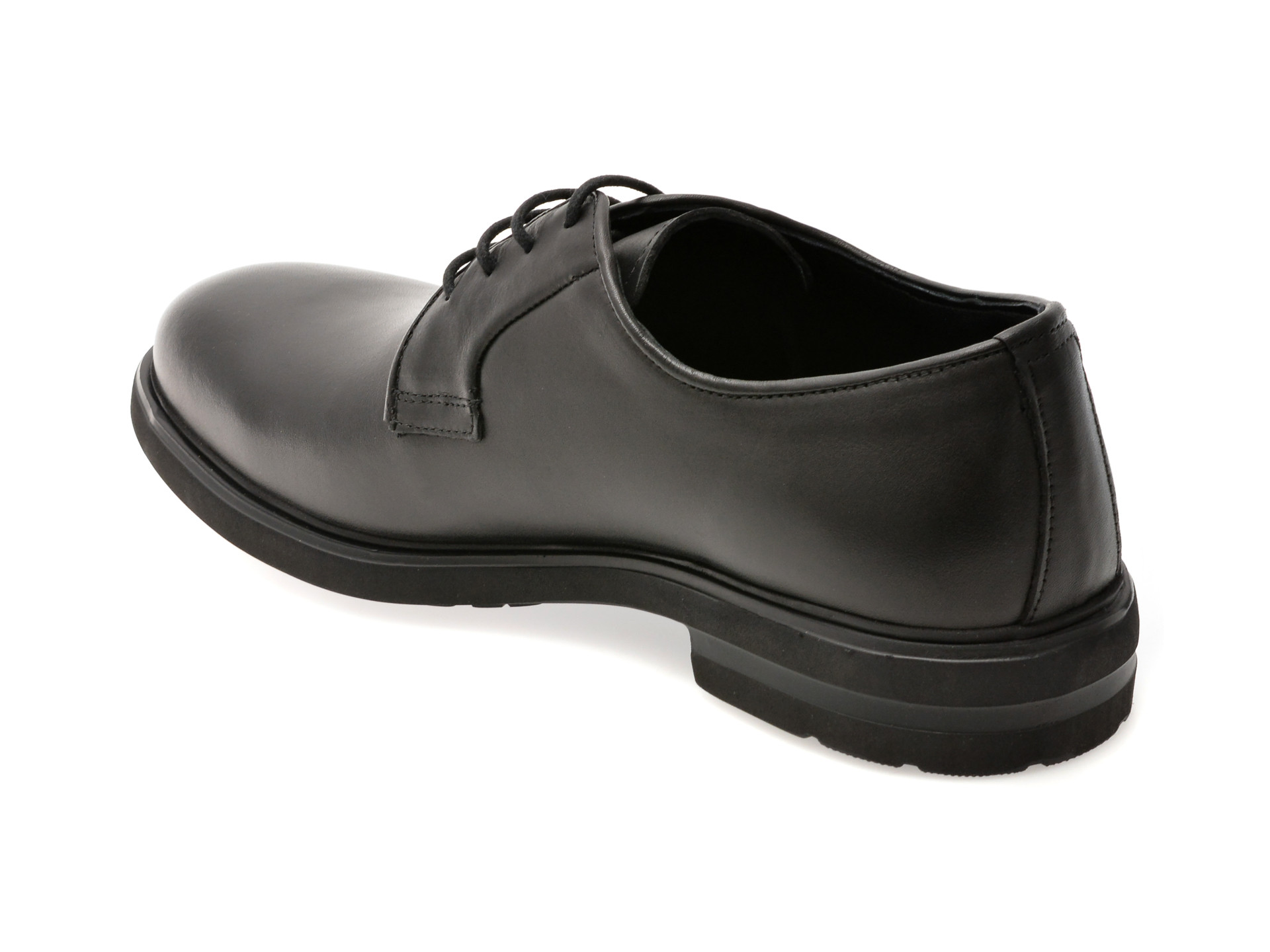 Pantofi eleganti OTTER negri, E1801, din piele naturala