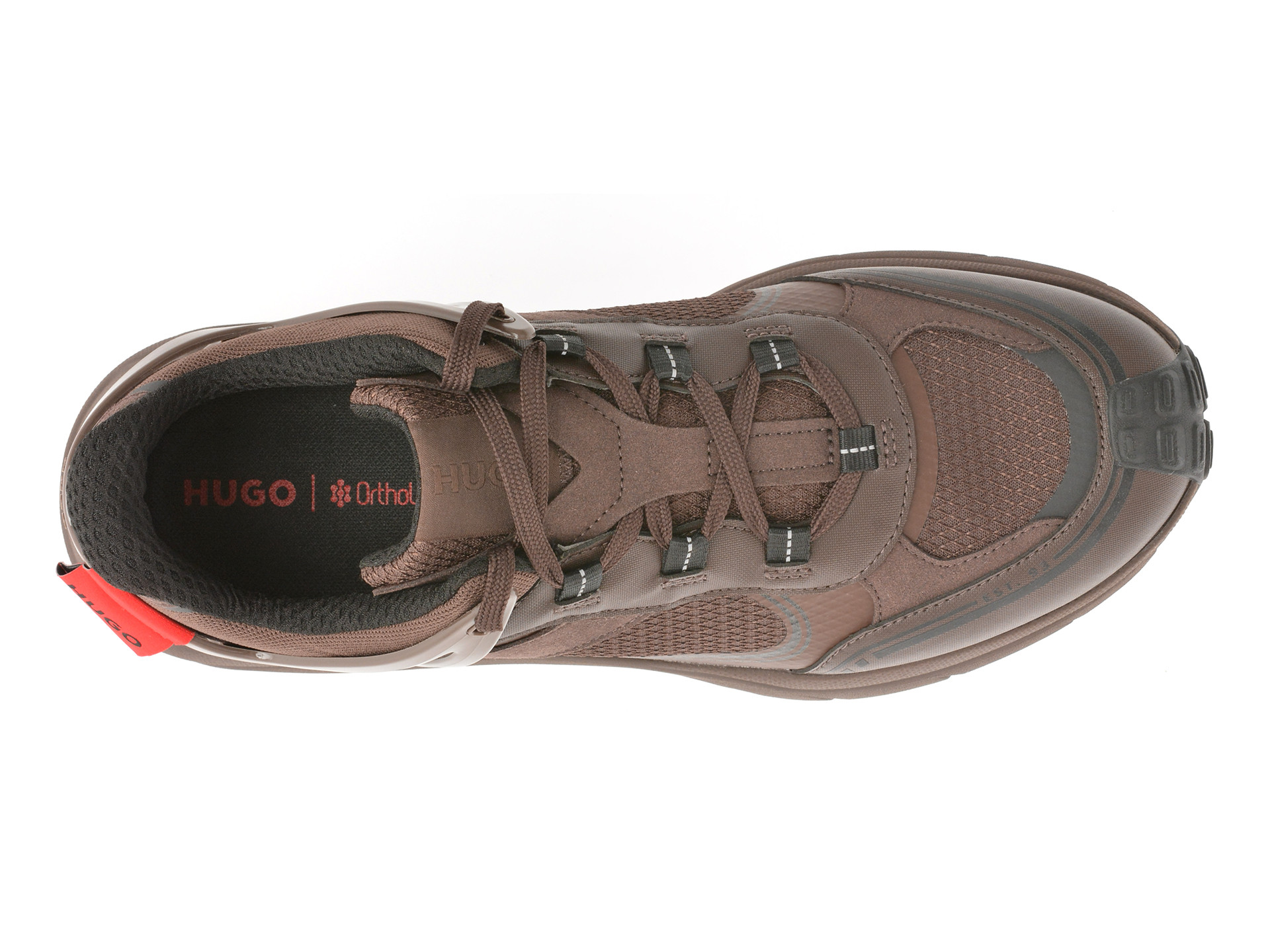 Pantofi sport HUGO maro, 8581, din material textil