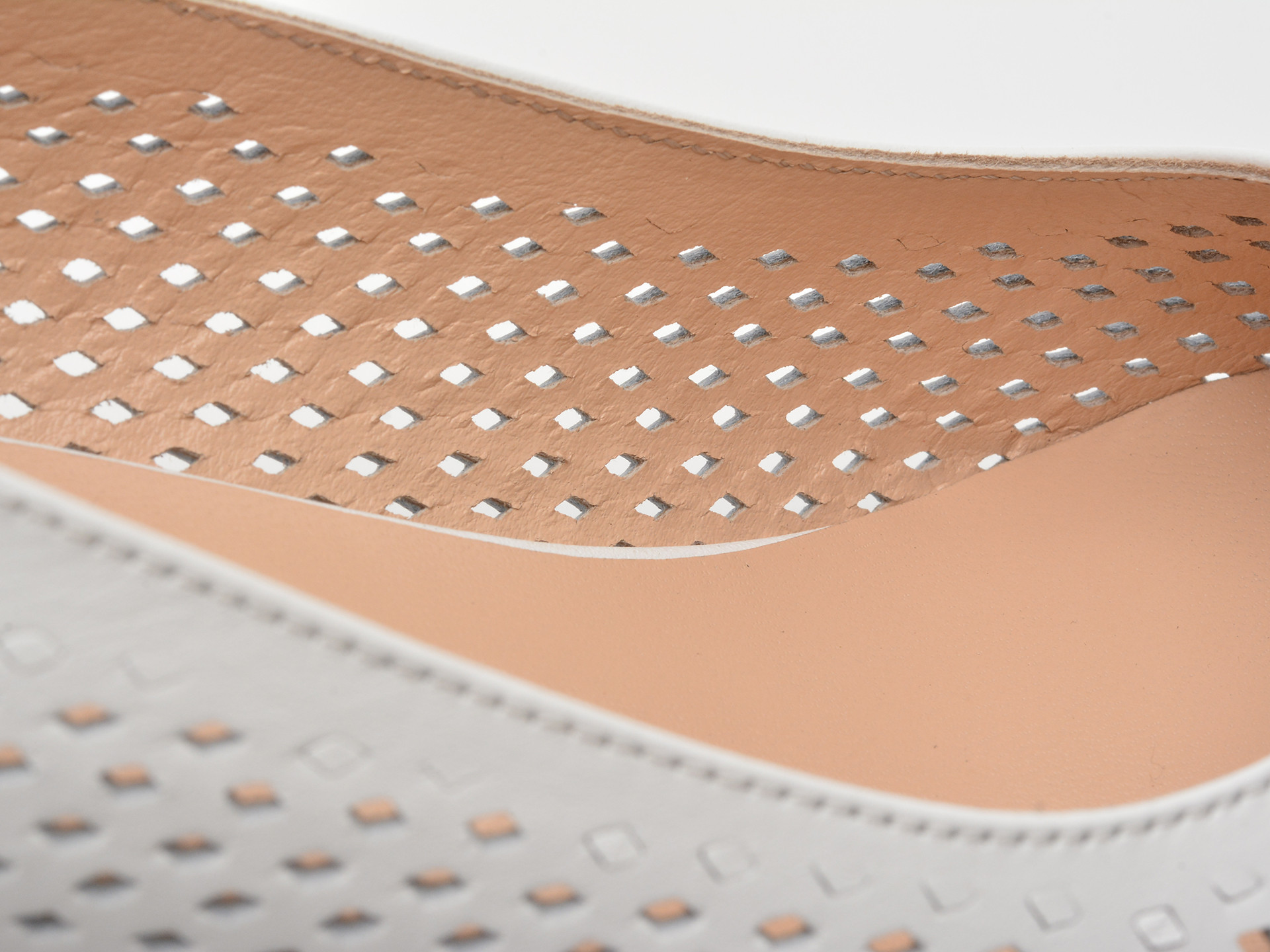 Pantofi EPICA albi, 6192301, din piele naturala