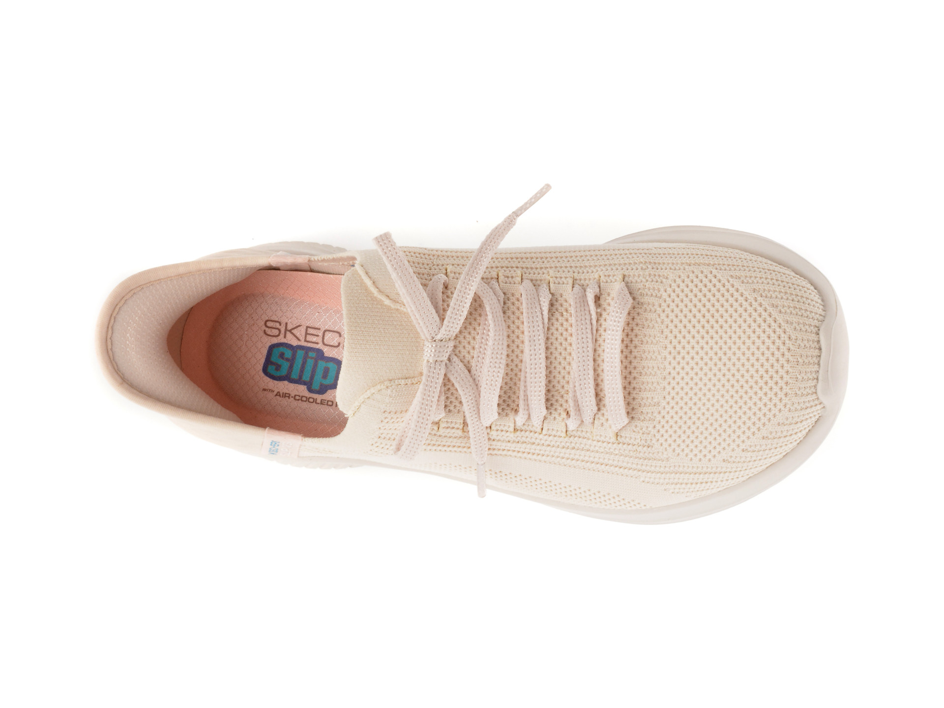 Pantofi sport SKECHERS nude, ULTRA FLEX 3.0, din material textil